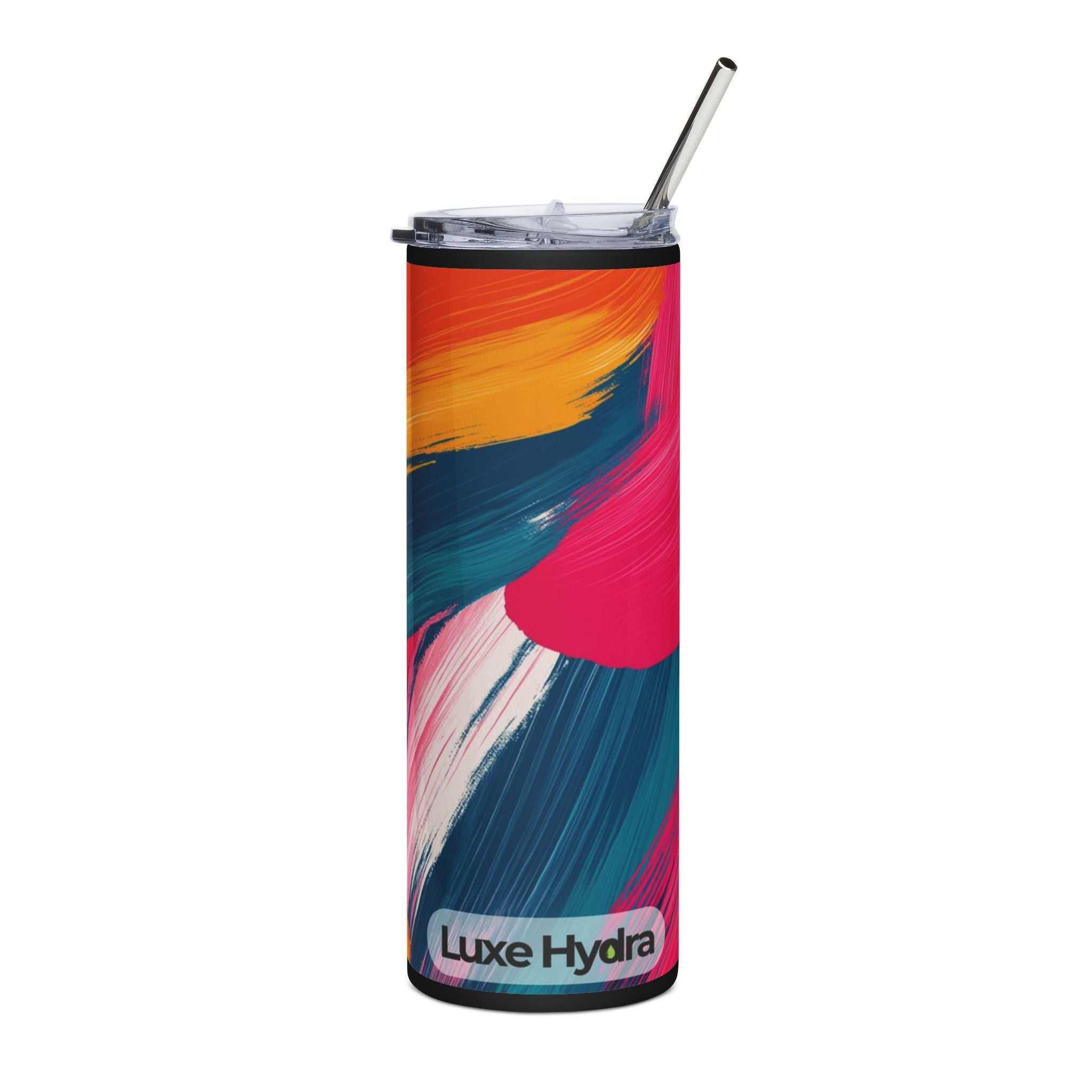 Colorful Floral Stainless Steel Tumbler