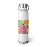 Citrus Print Insulated Water Bottle