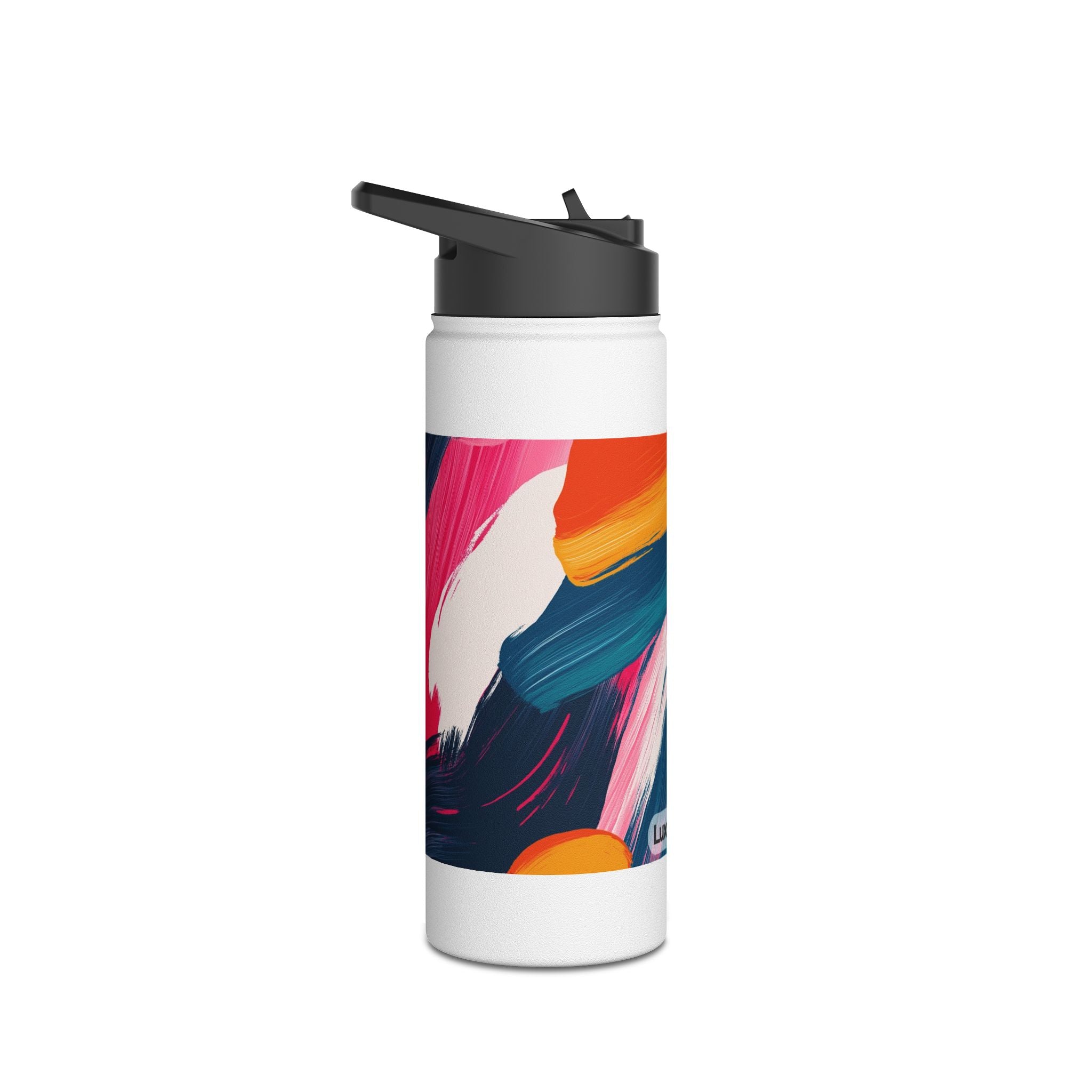Vibrant Abstract Stainless Steel Water Bottle