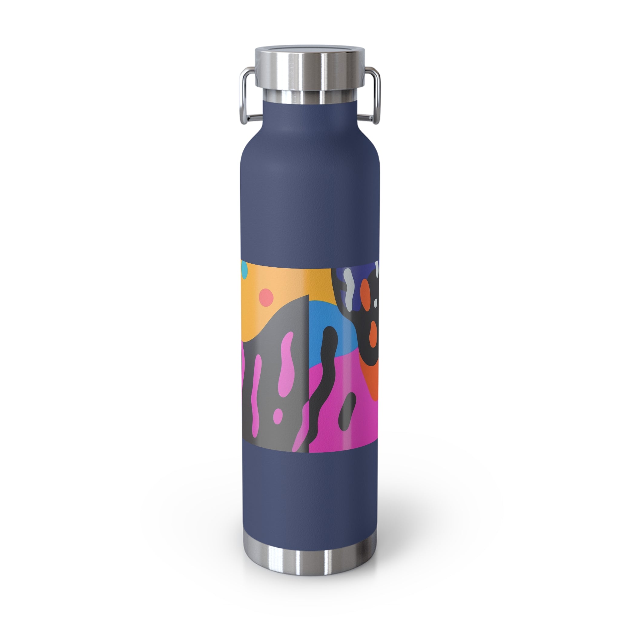 Colorful 22oz Copper Insulated Water Bottle