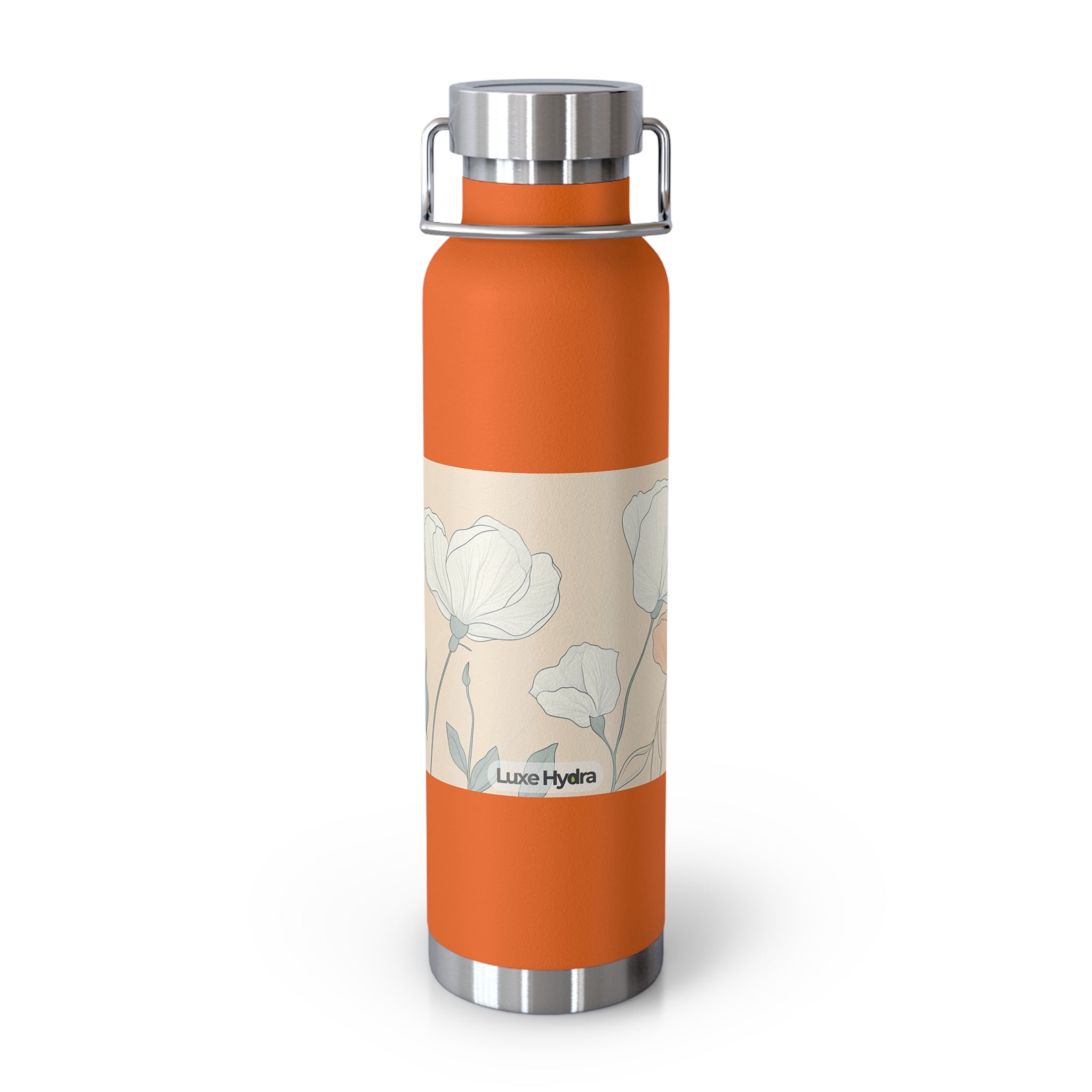 Floral Design Insulated Water Bottle