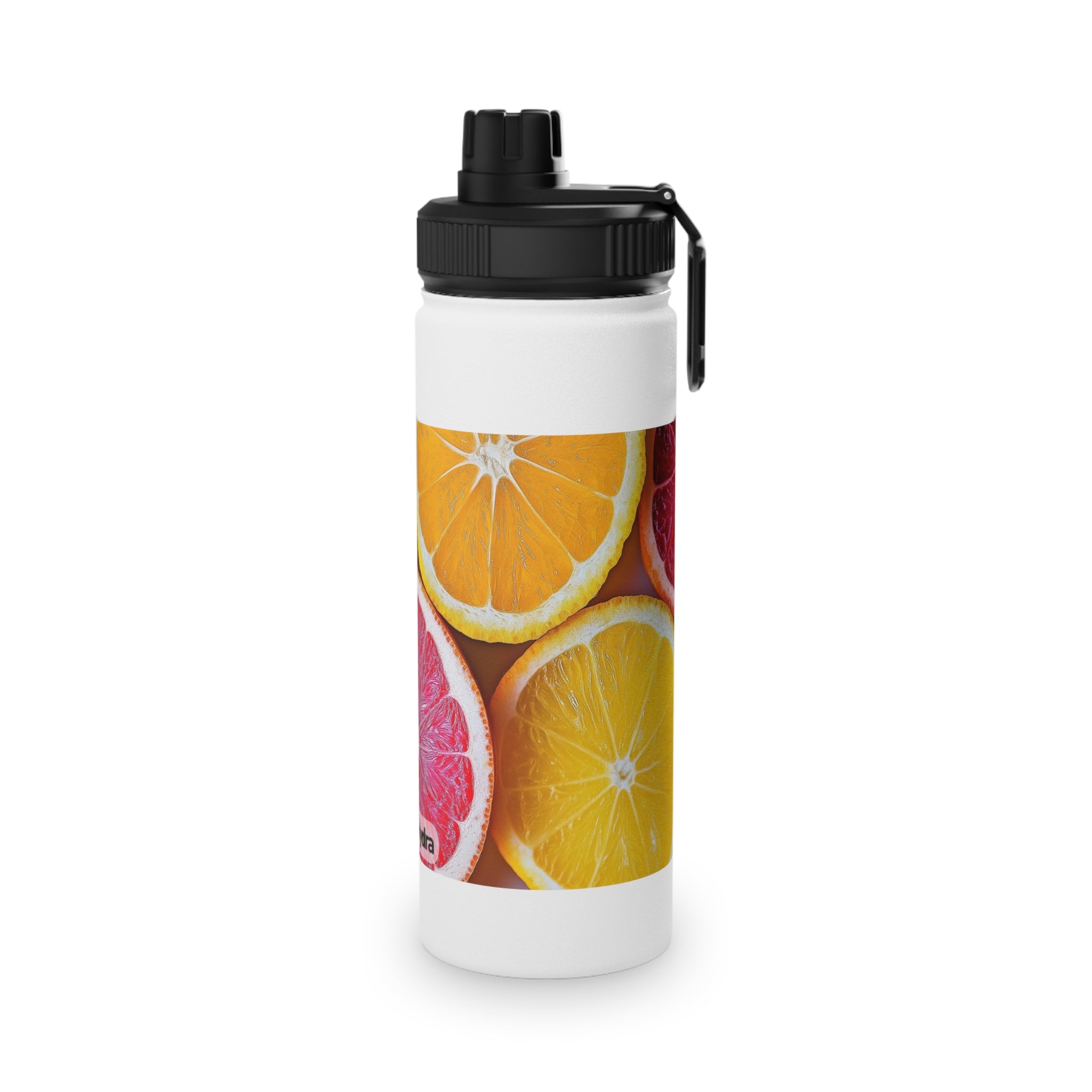 Citrus-themed Stainless Steel Water Bottle