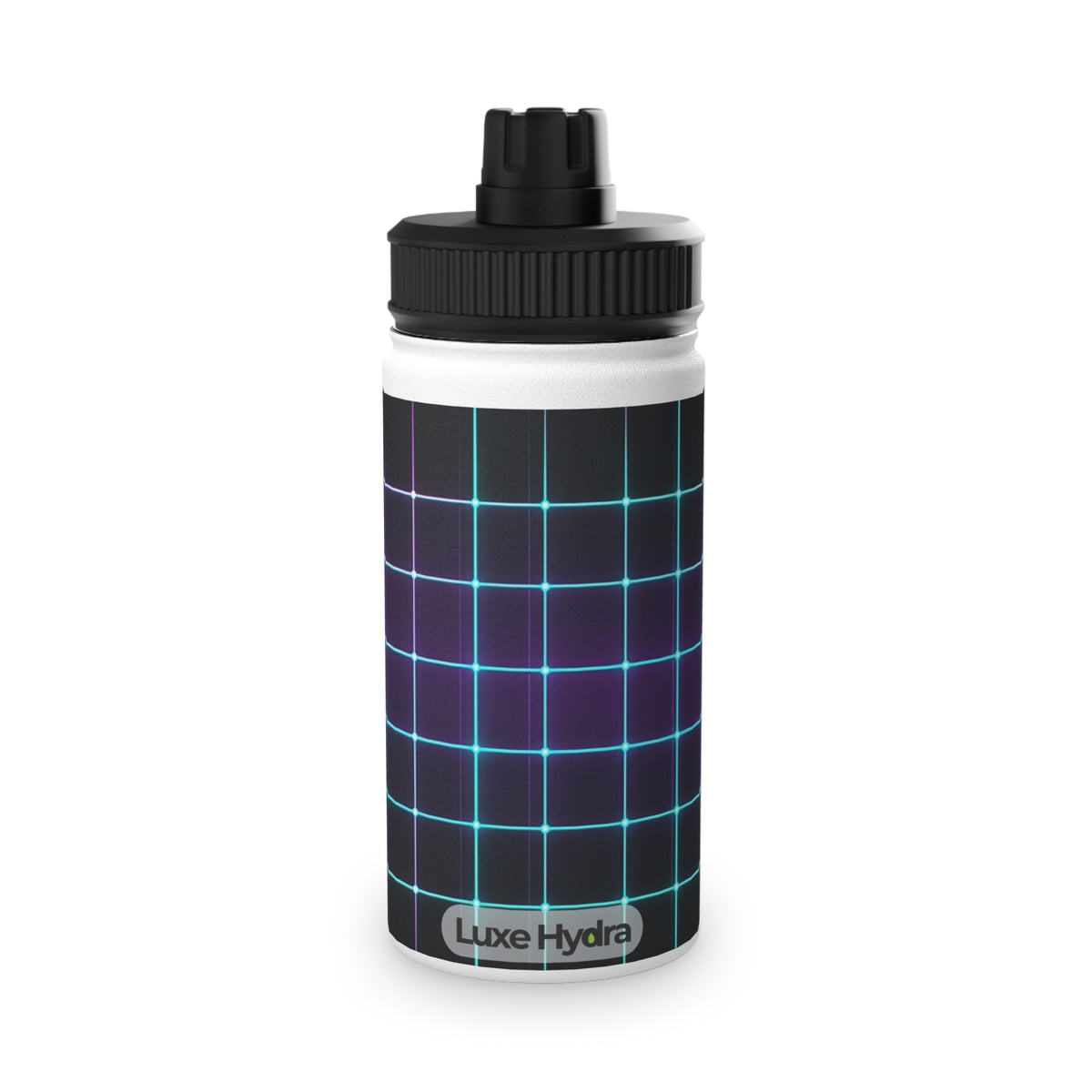 Retro Grid Stainless Steel Water Bottle
