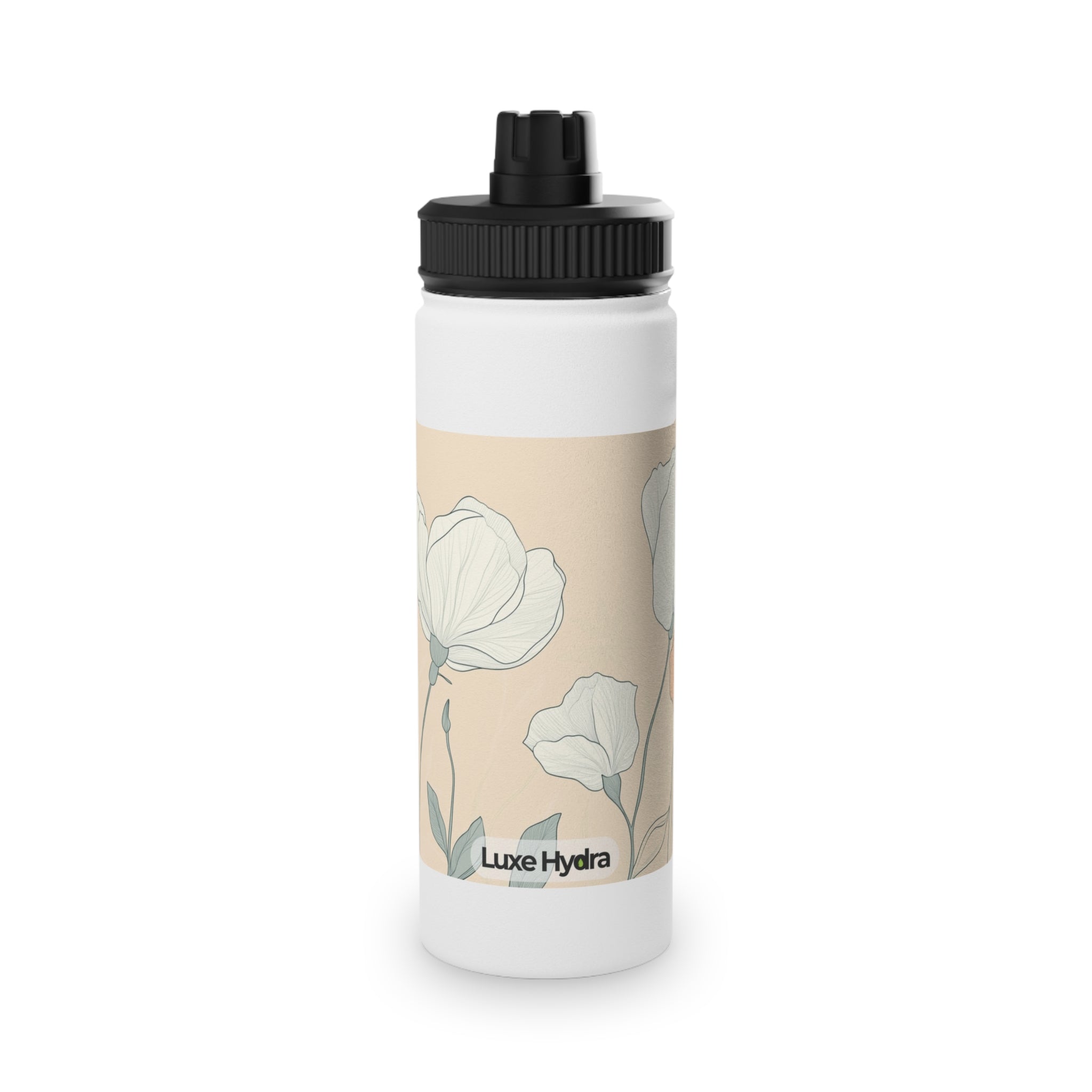 Floral Stainless Steel Water Bottle