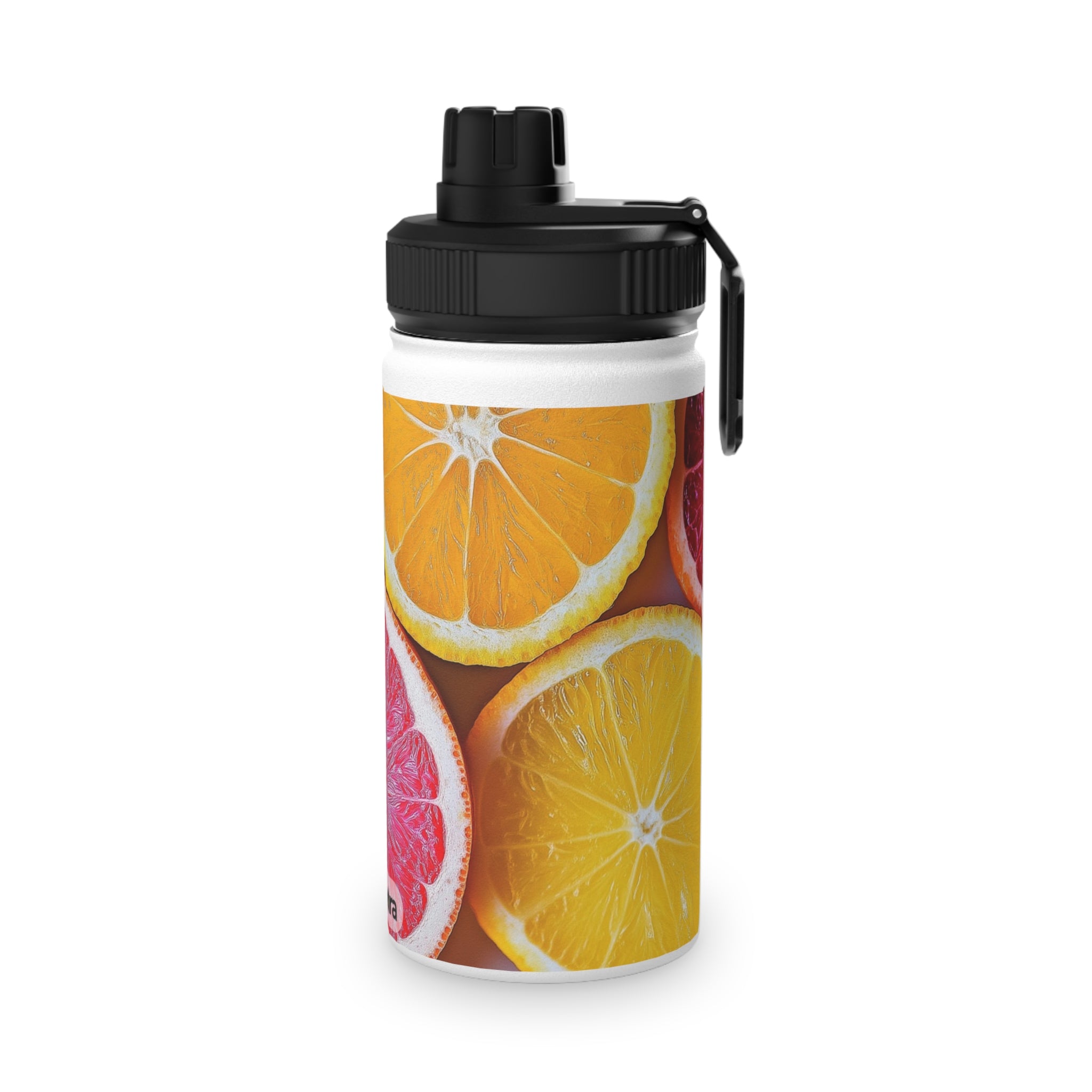 Citrus-themed Stainless Steel Water Bottle