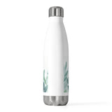 Eco-Friendly 20oz Insulated Bottle with Botanical Design