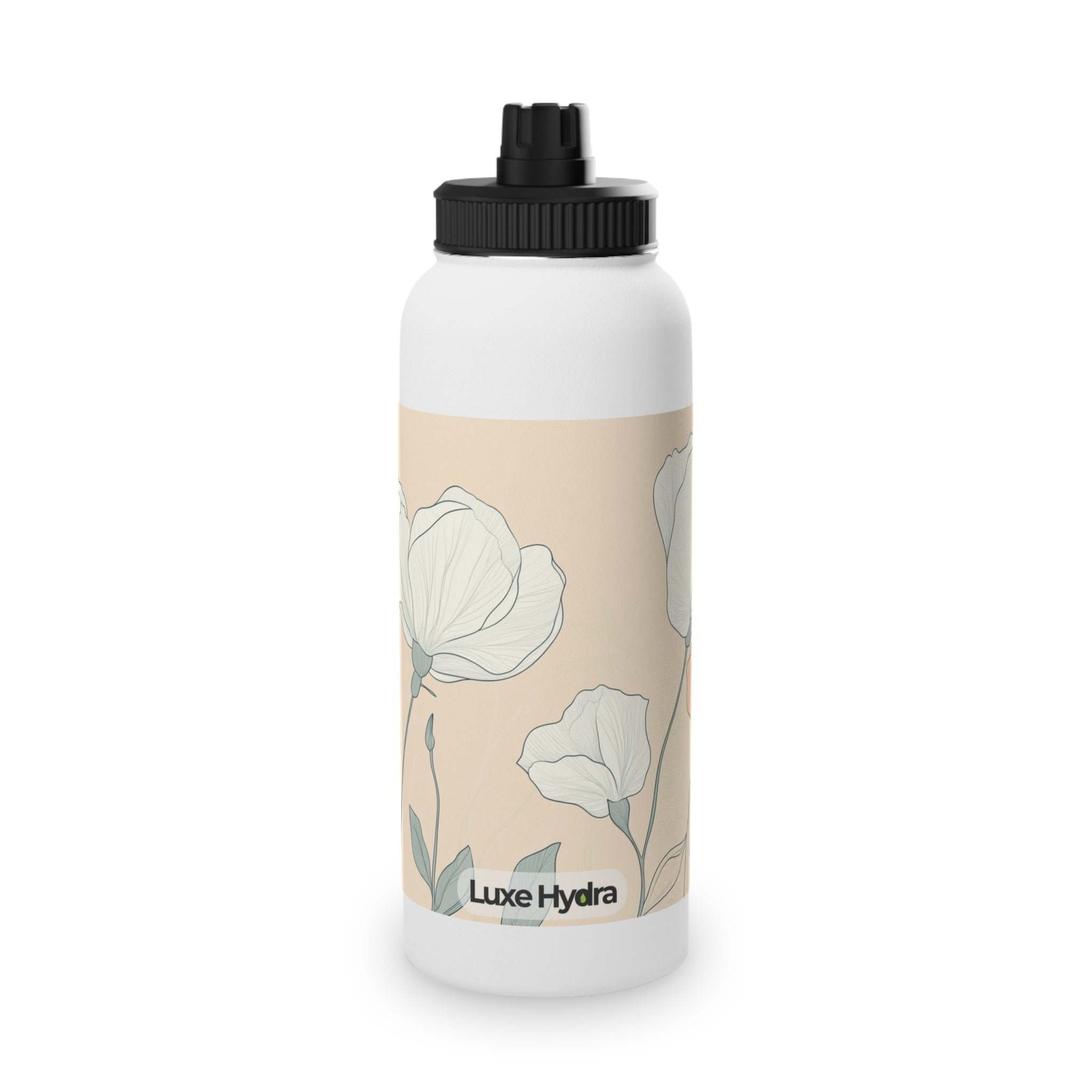 Floral Stainless Steel Water Bottle