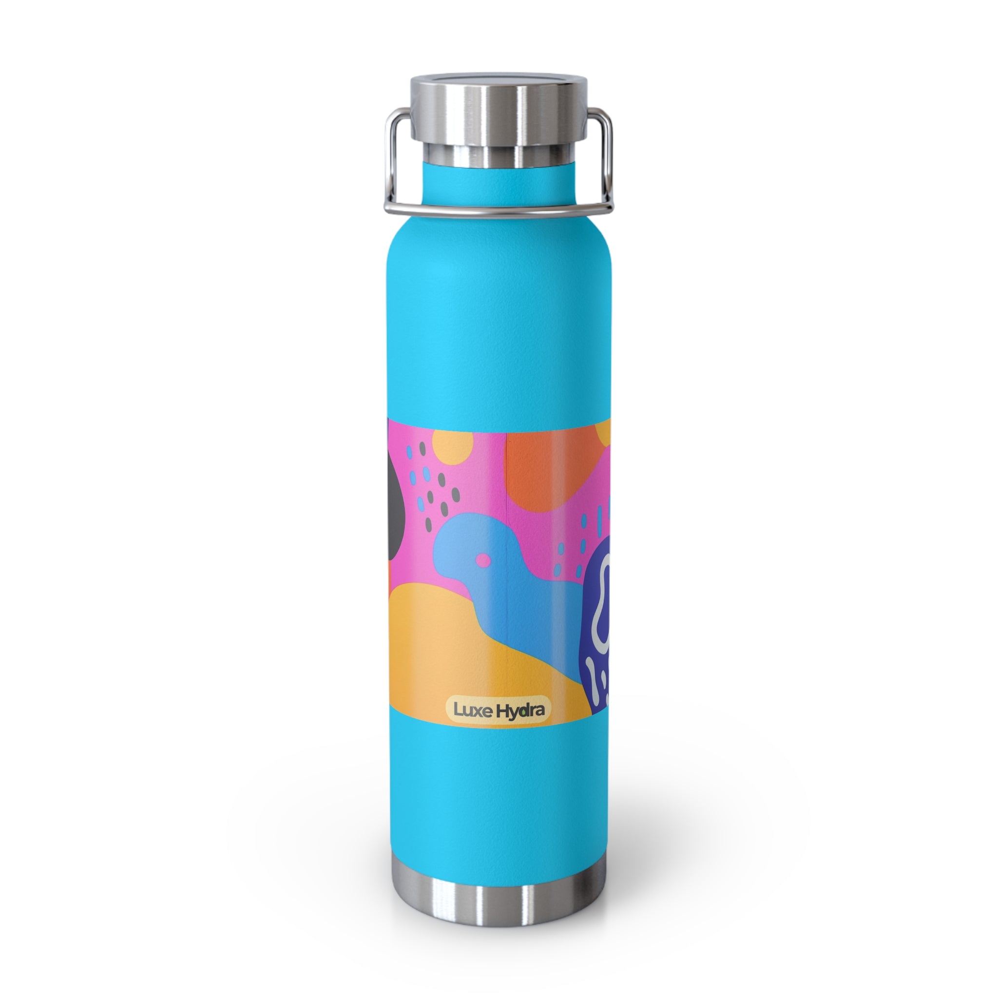 Colorful 22oz Copper Insulated Water Bottle