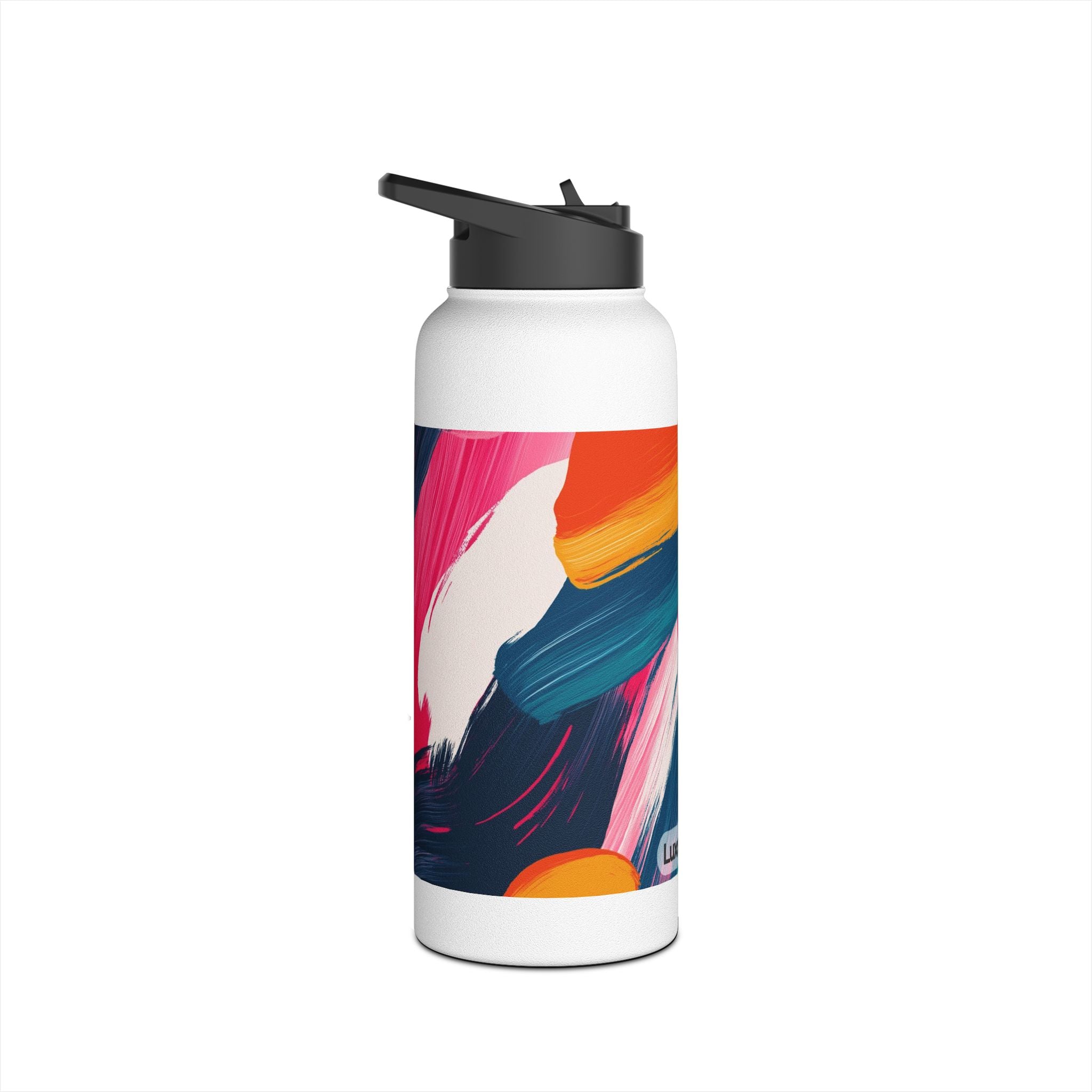 Vibrant Abstract Stainless Steel Water Bottle