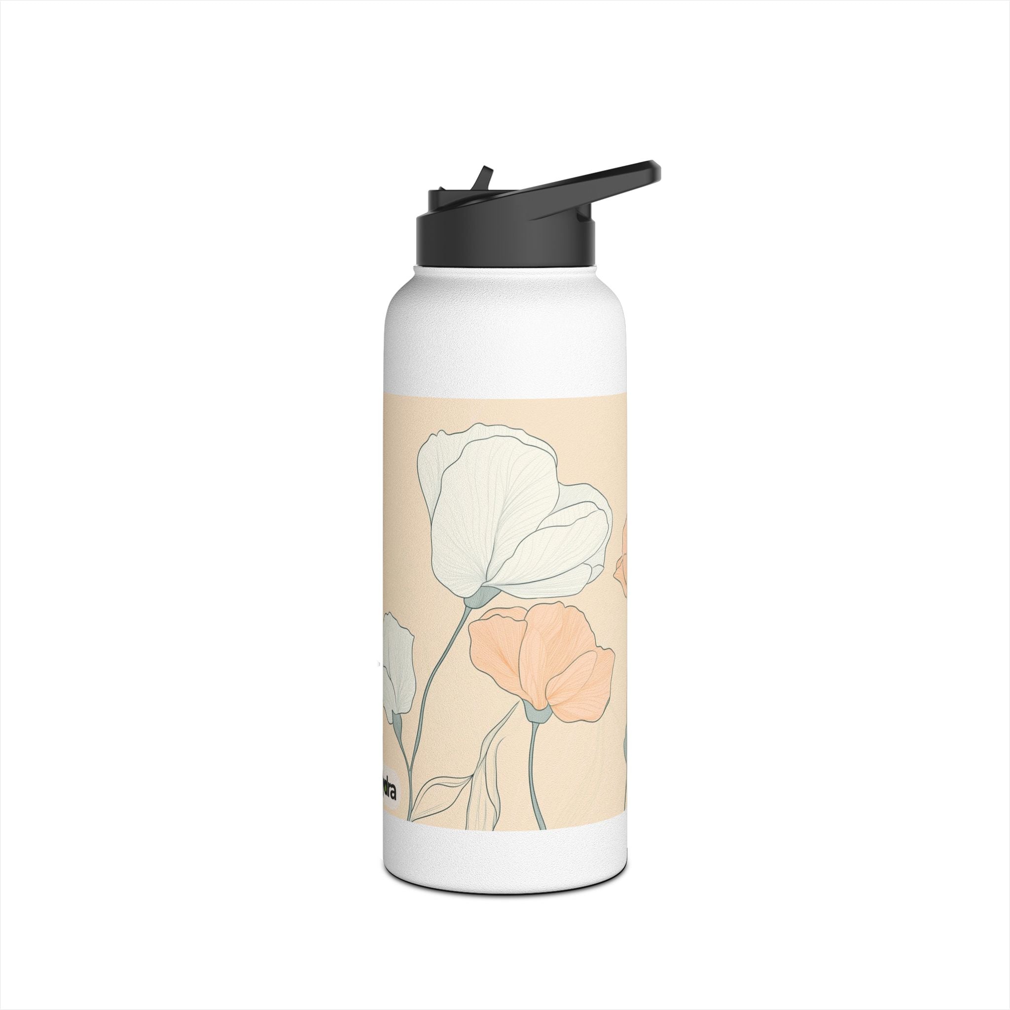 Floral Stainless Steel Water Bottle