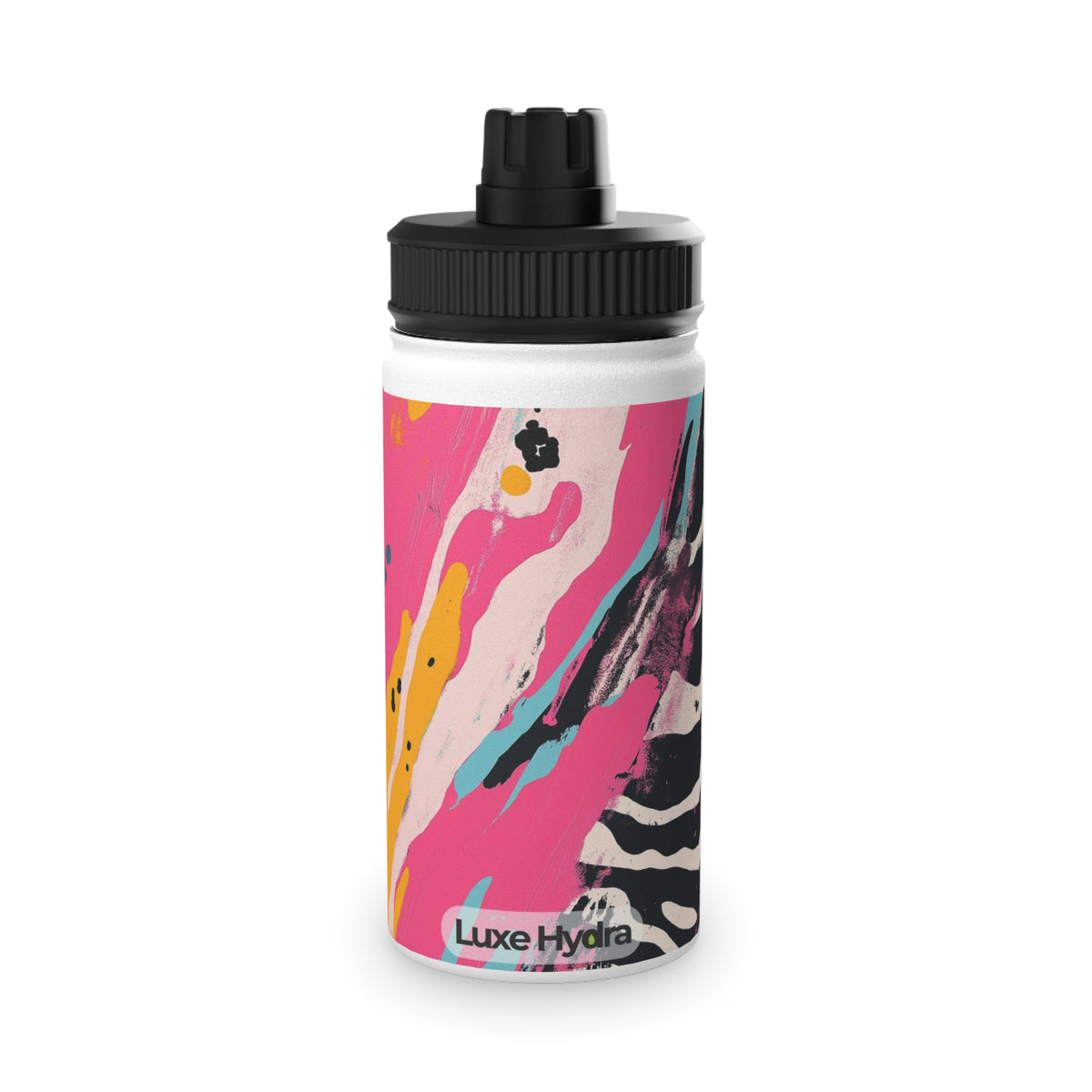 Vibrant Stainless Steel Water Bottle with Sports Lid