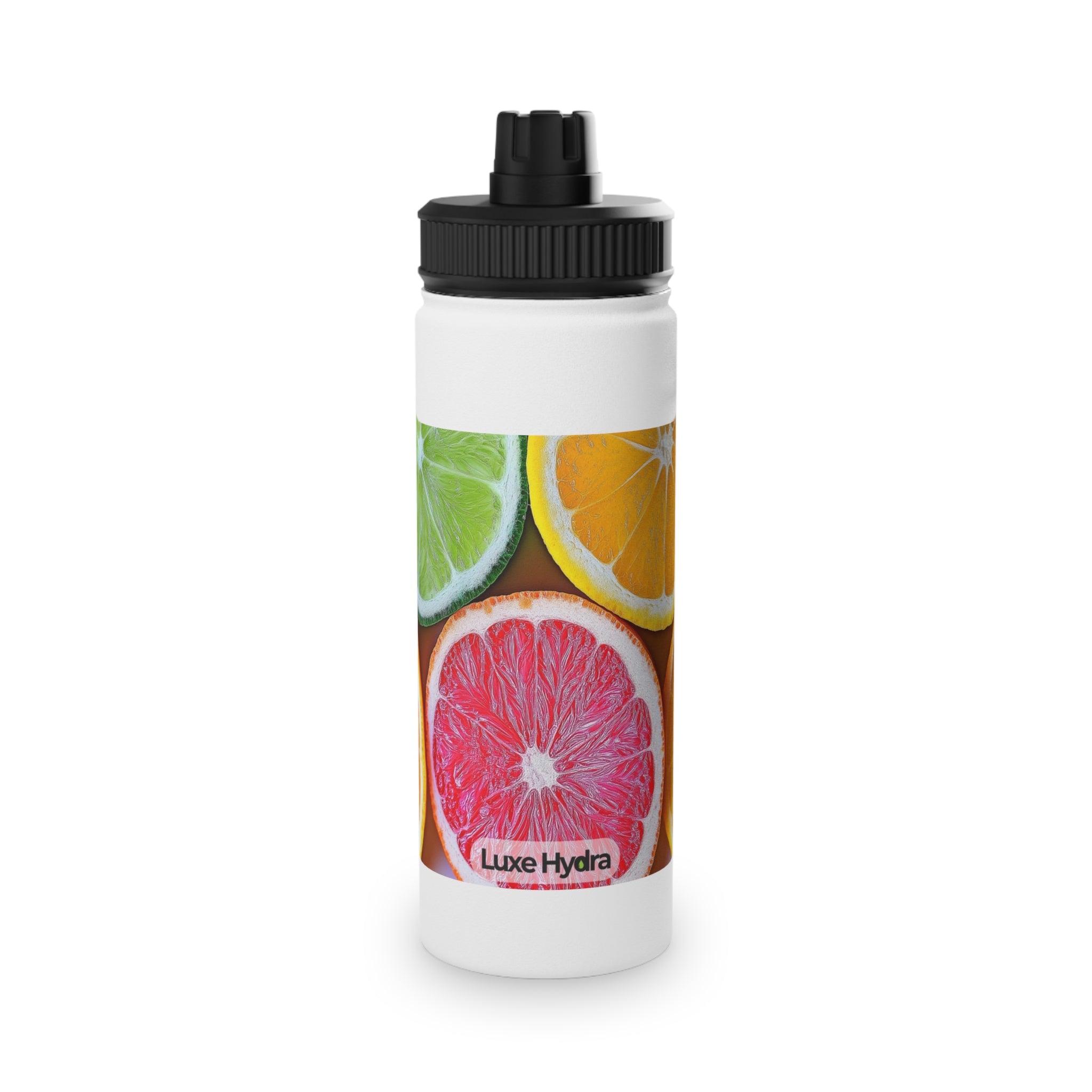 Citrus-themed Stainless Steel Water Bottle