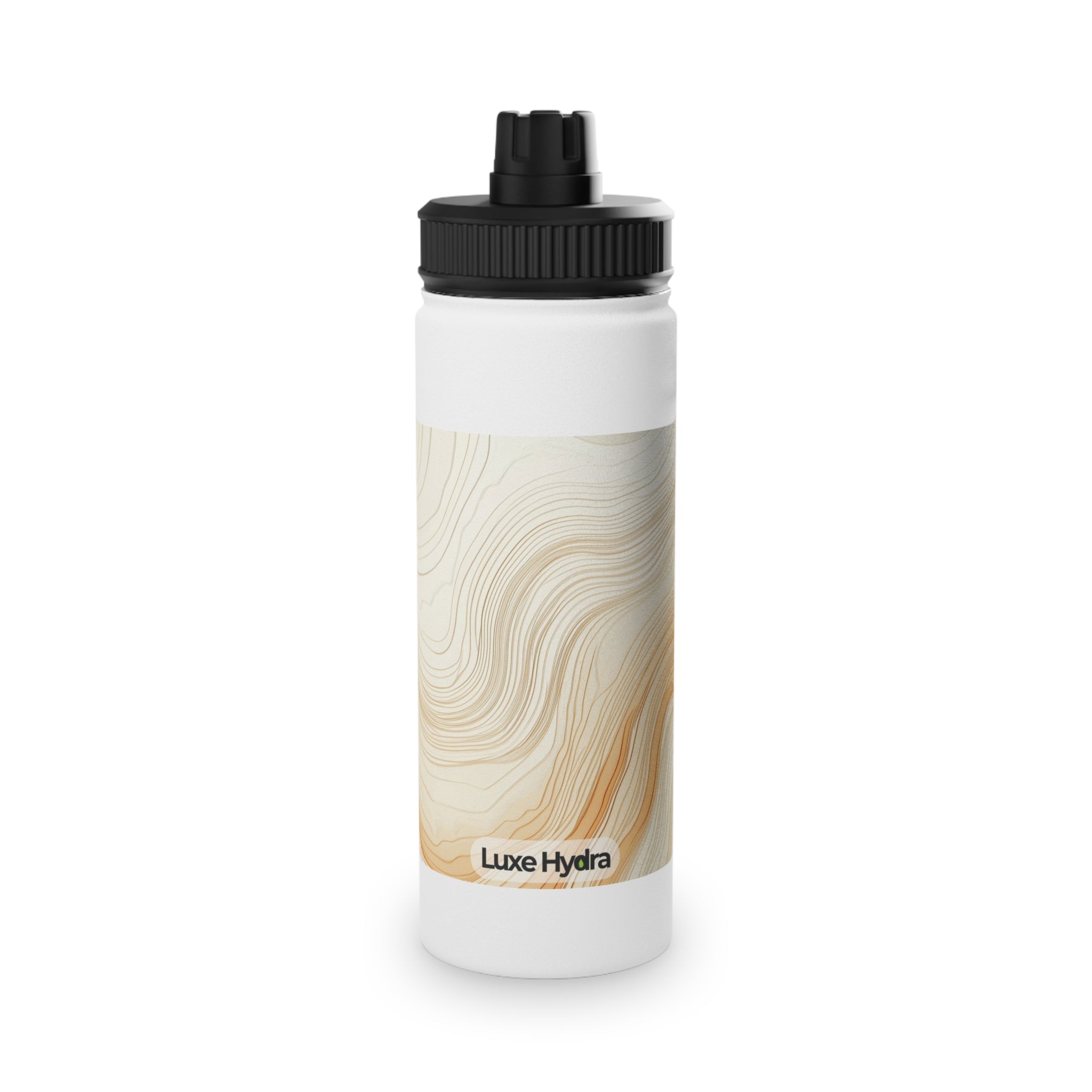 Elegant Marble Pattern Stainless Steel Water Bottle