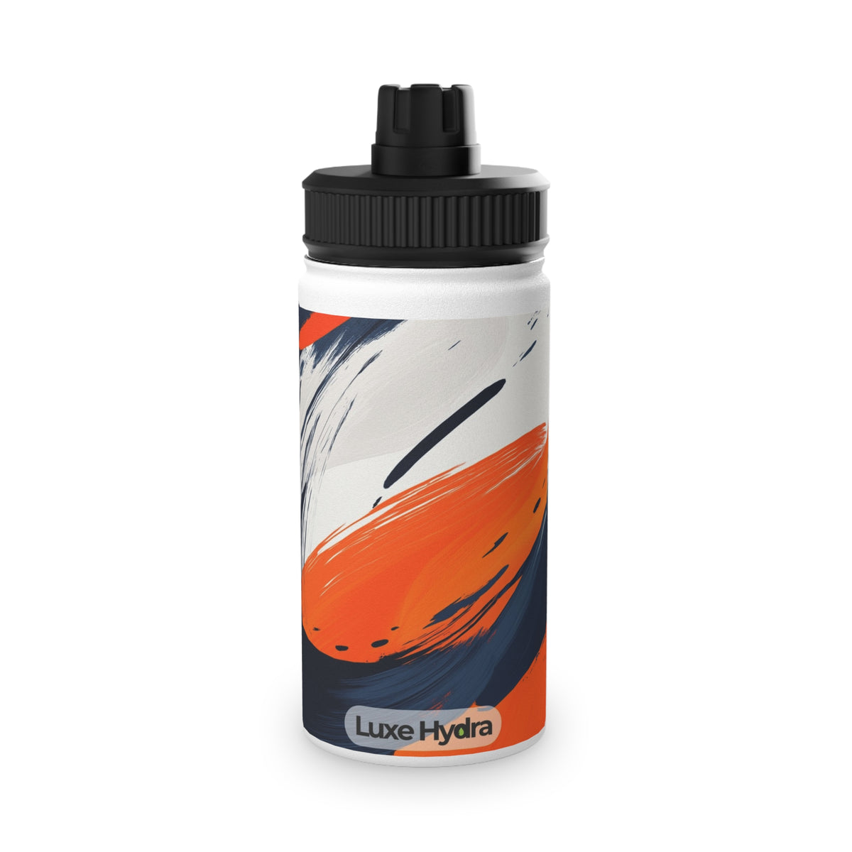 Abstract Color Splash Stainless Steel Water Bottle