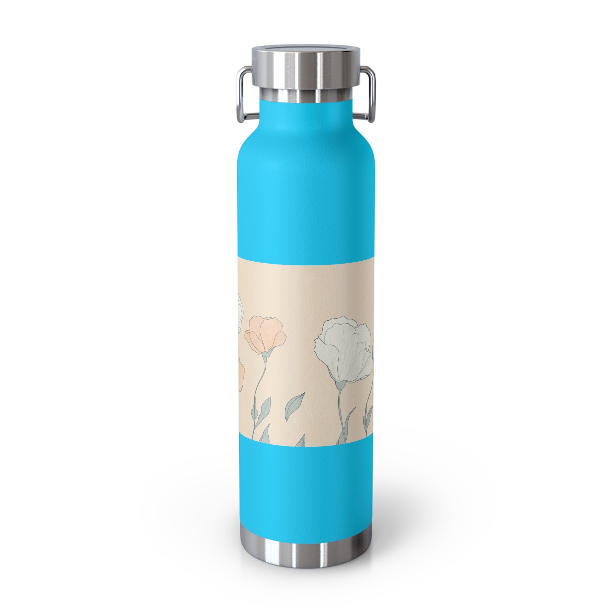 Floral Design Insulated Water Bottle