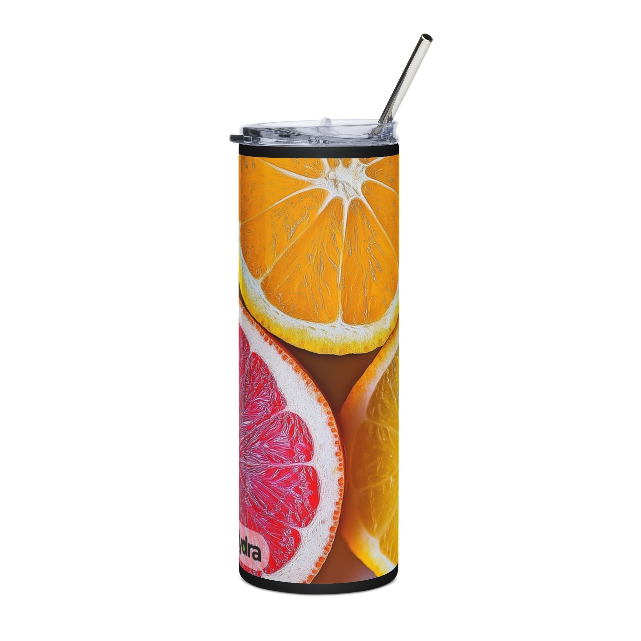 Citrus-Inspired Stainless Steel Tumbler