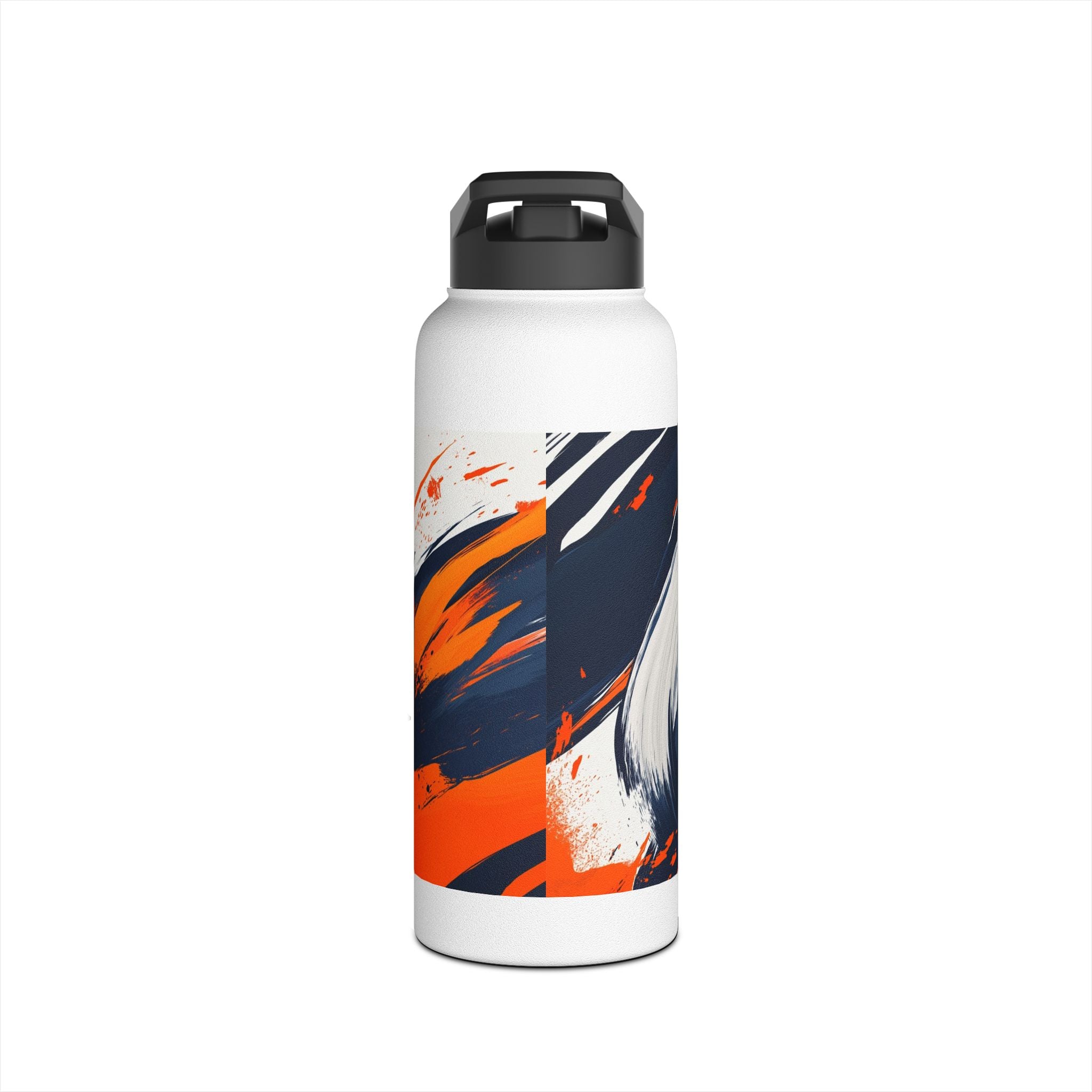 Abstract Modern Stainless Steel Water Bottle