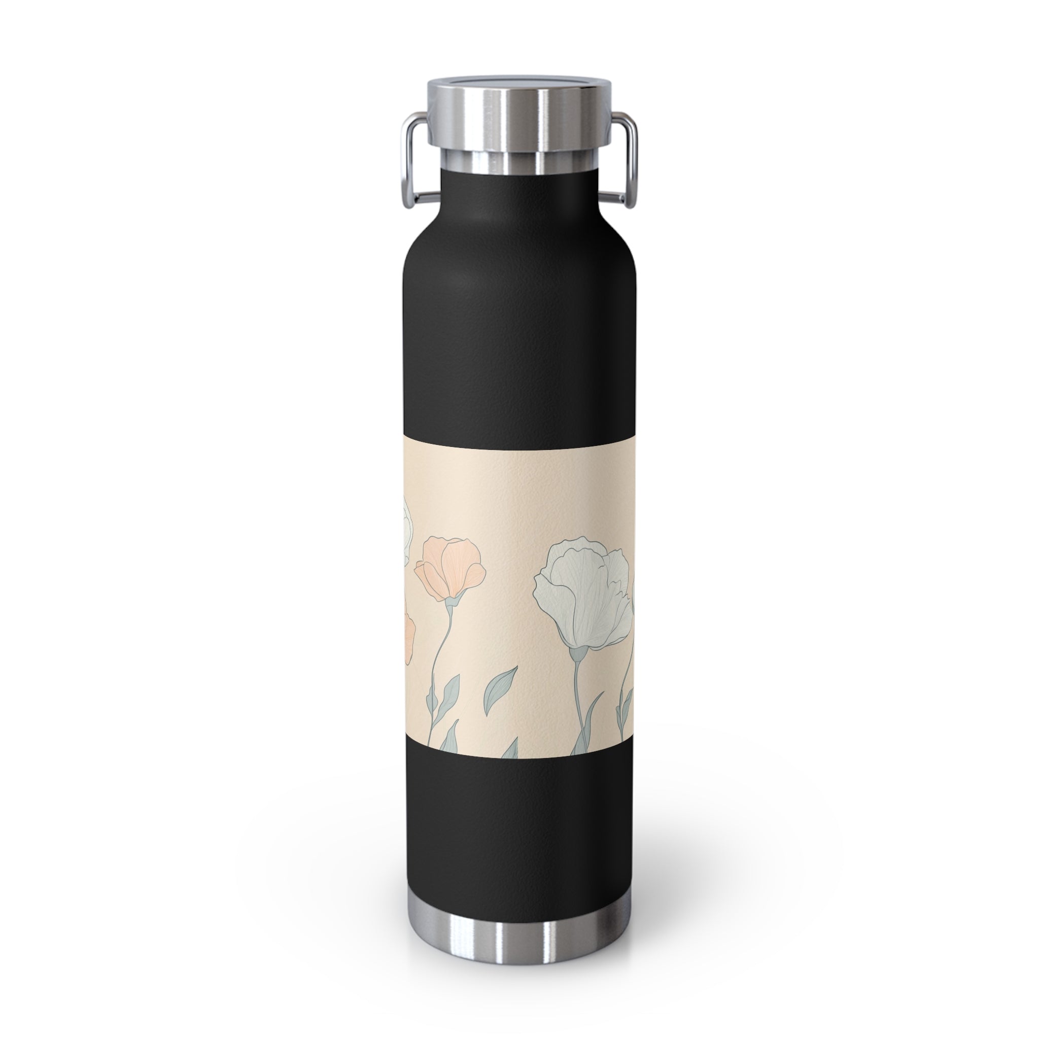 Floral Design Insulated Water Bottle