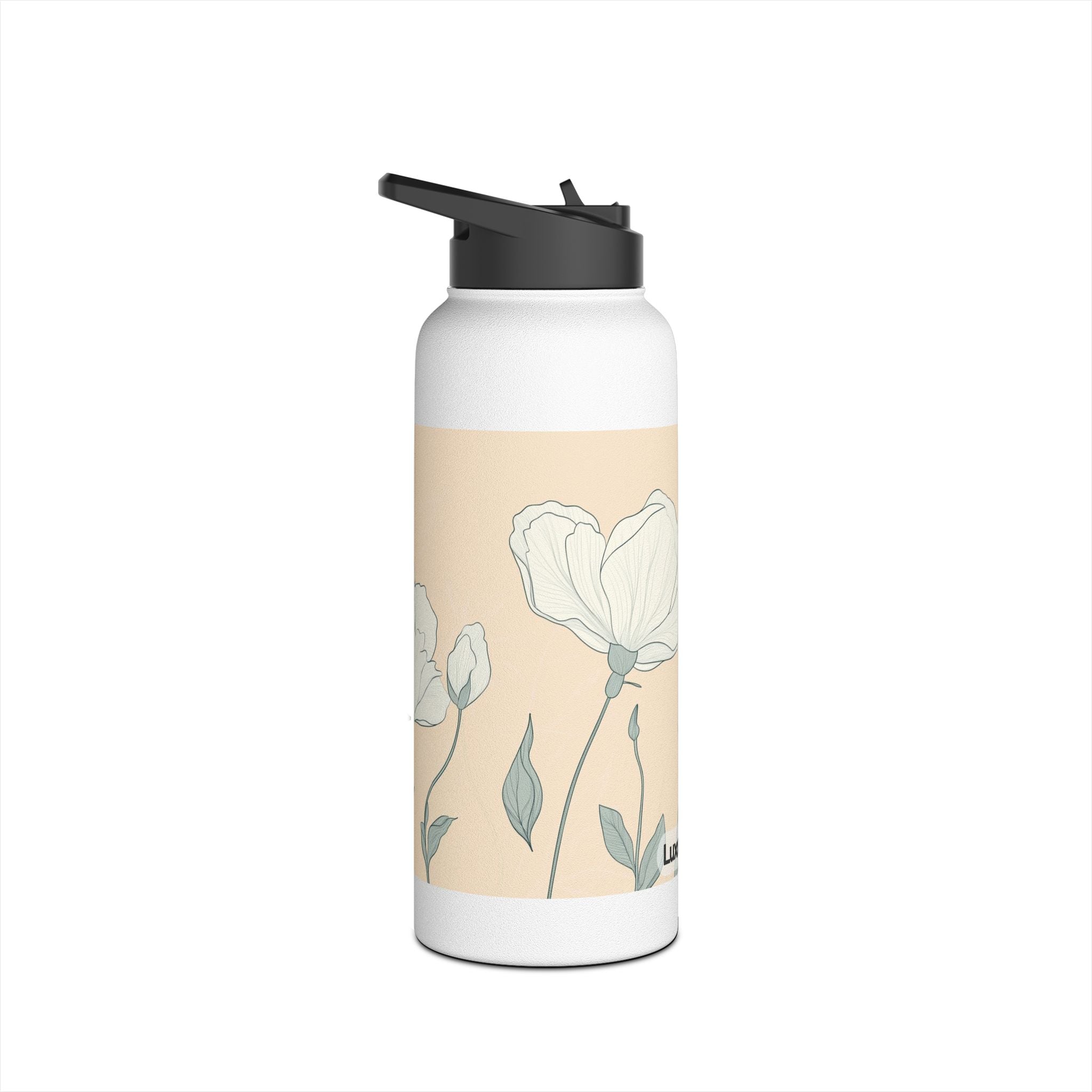 Floral Stainless Steel Water Bottle