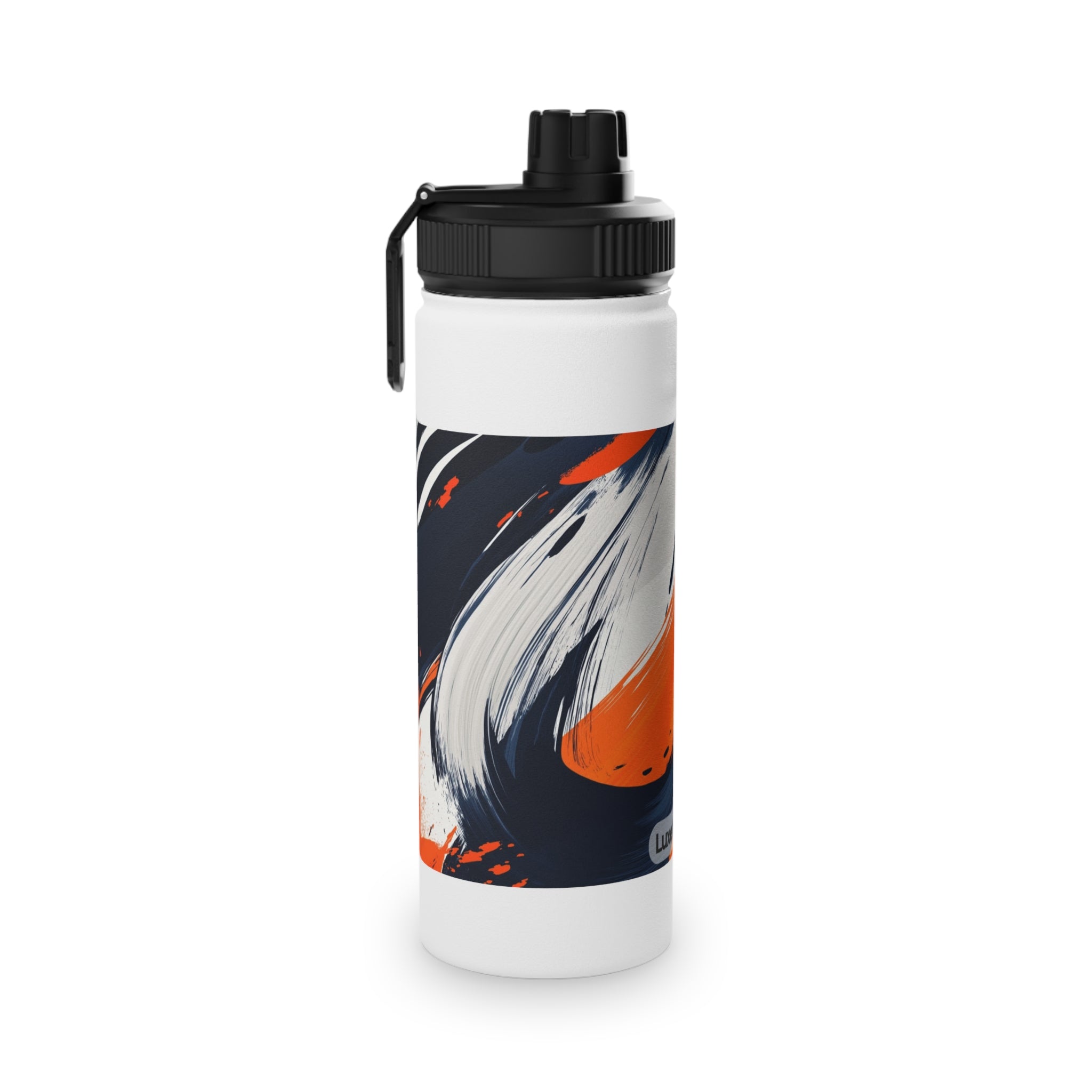 Abstract Color Splash Stainless Steel Water Bottle