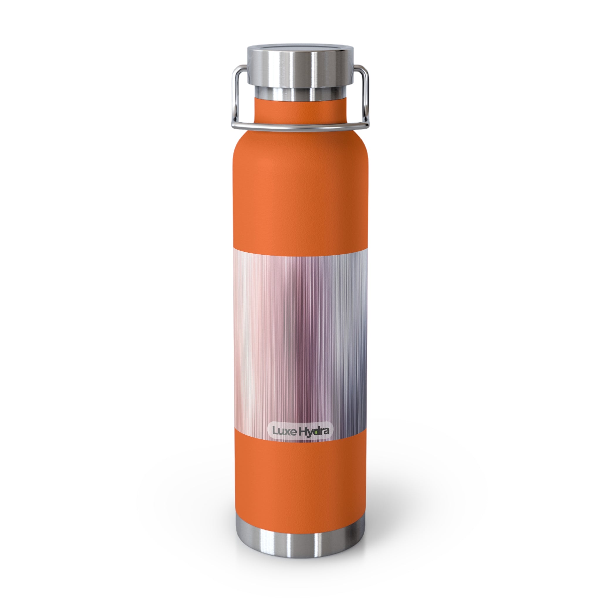 Stylish Copper Vacuum Insulated Water Bottle - 22oz