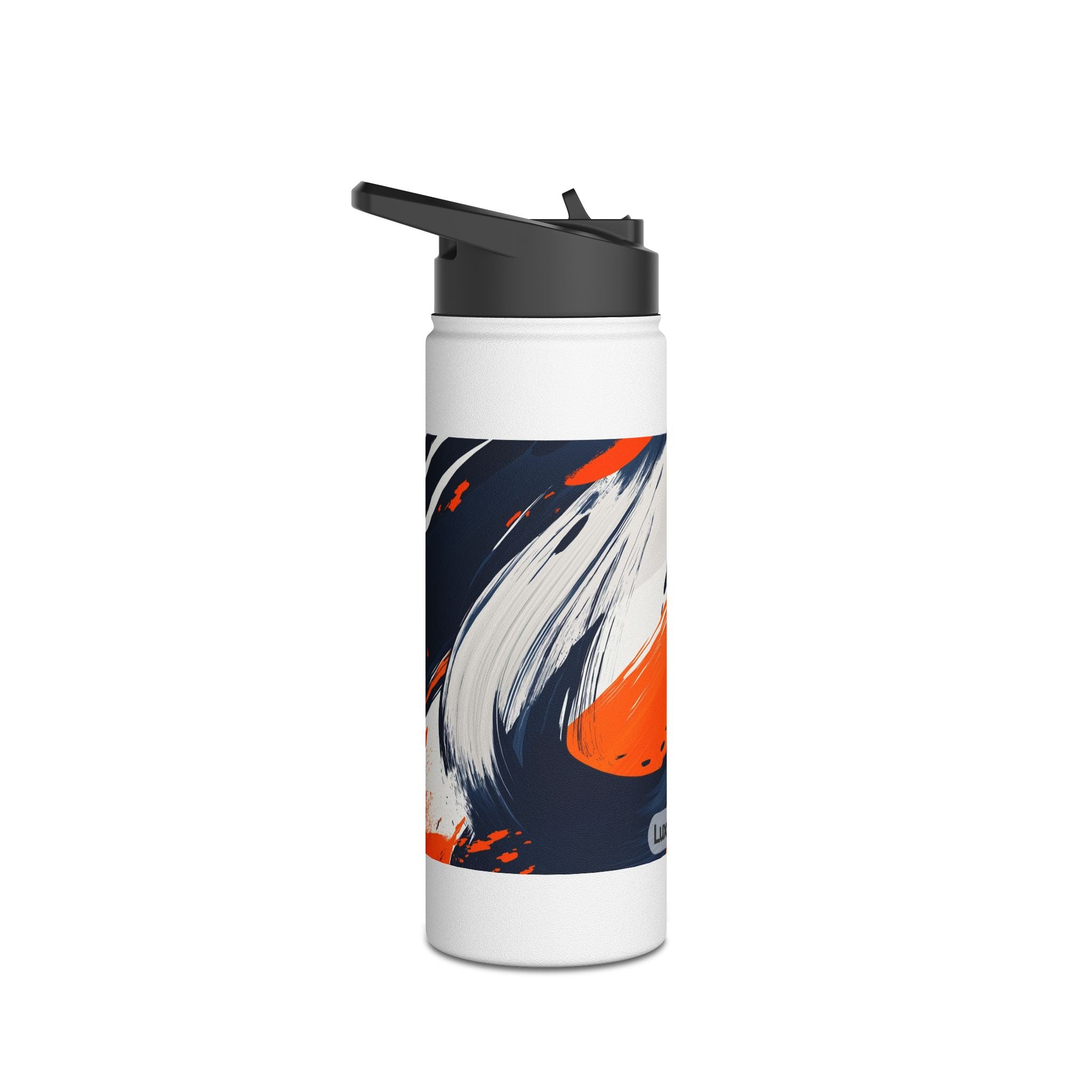 Abstract Modern Stainless Steel Water Bottle