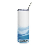 Custom Wave Design Stainless Steel Tumbler