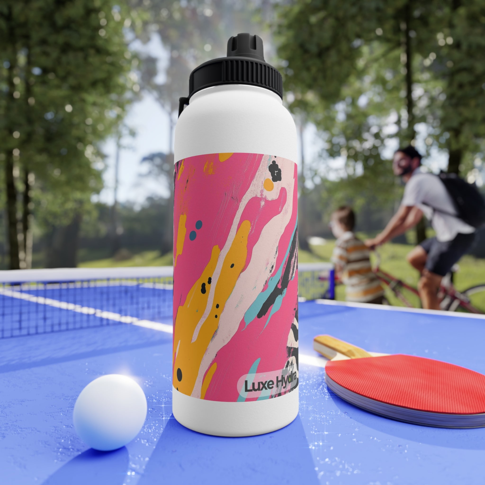 Vibrant Stainless Steel Water Bottle with Sports Lid
