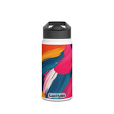 Vibrant Abstract Stainless Steel Water Bottle