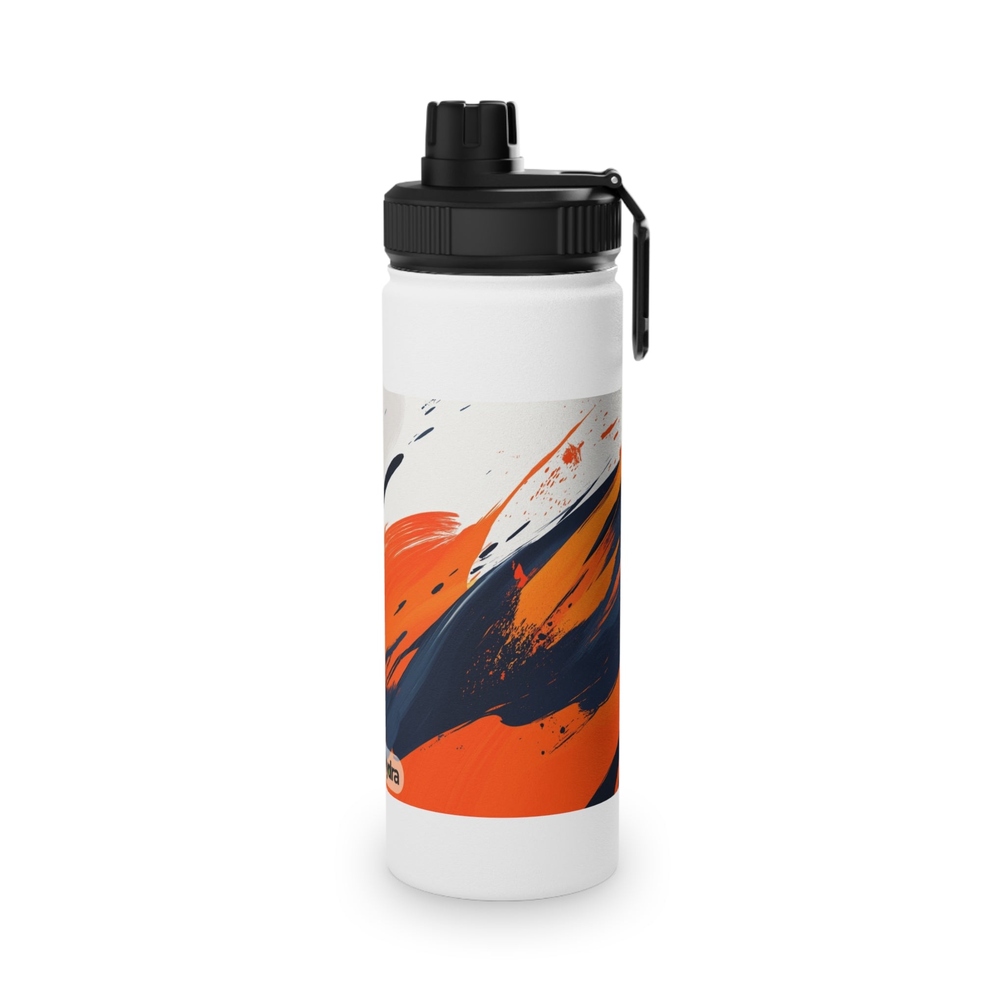 Abstract Color Splash Stainless Steel Water Bottle