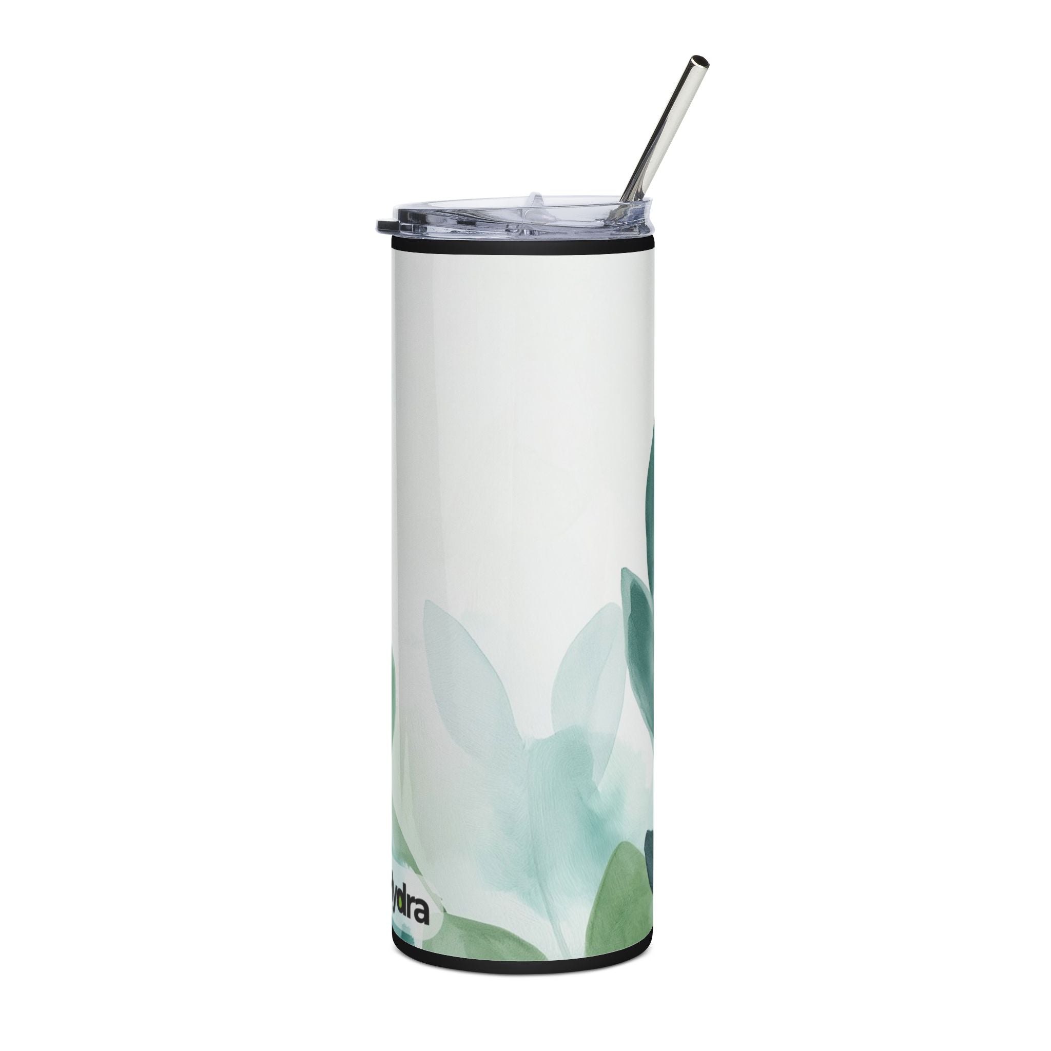 Elegant Leaf Design Stainless Steel Tumbler