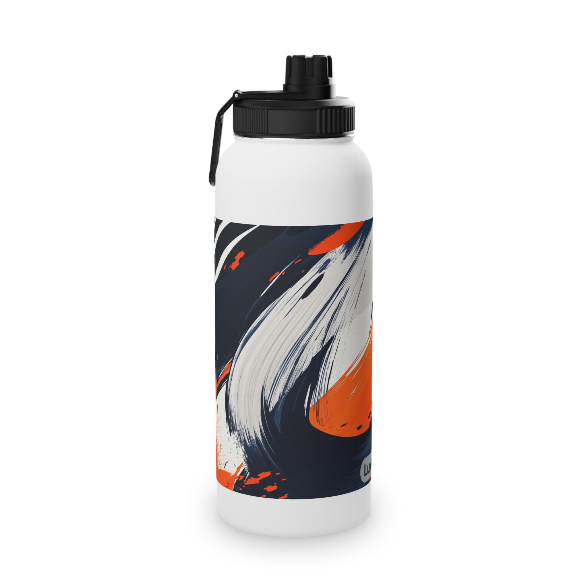 Abstract Color Splash Stainless Steel Water Bottle