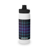 Retro Grid Stainless Steel Water Bottle