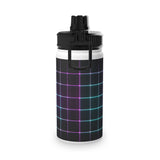 Retro Grid Stainless Steel Water Bottle