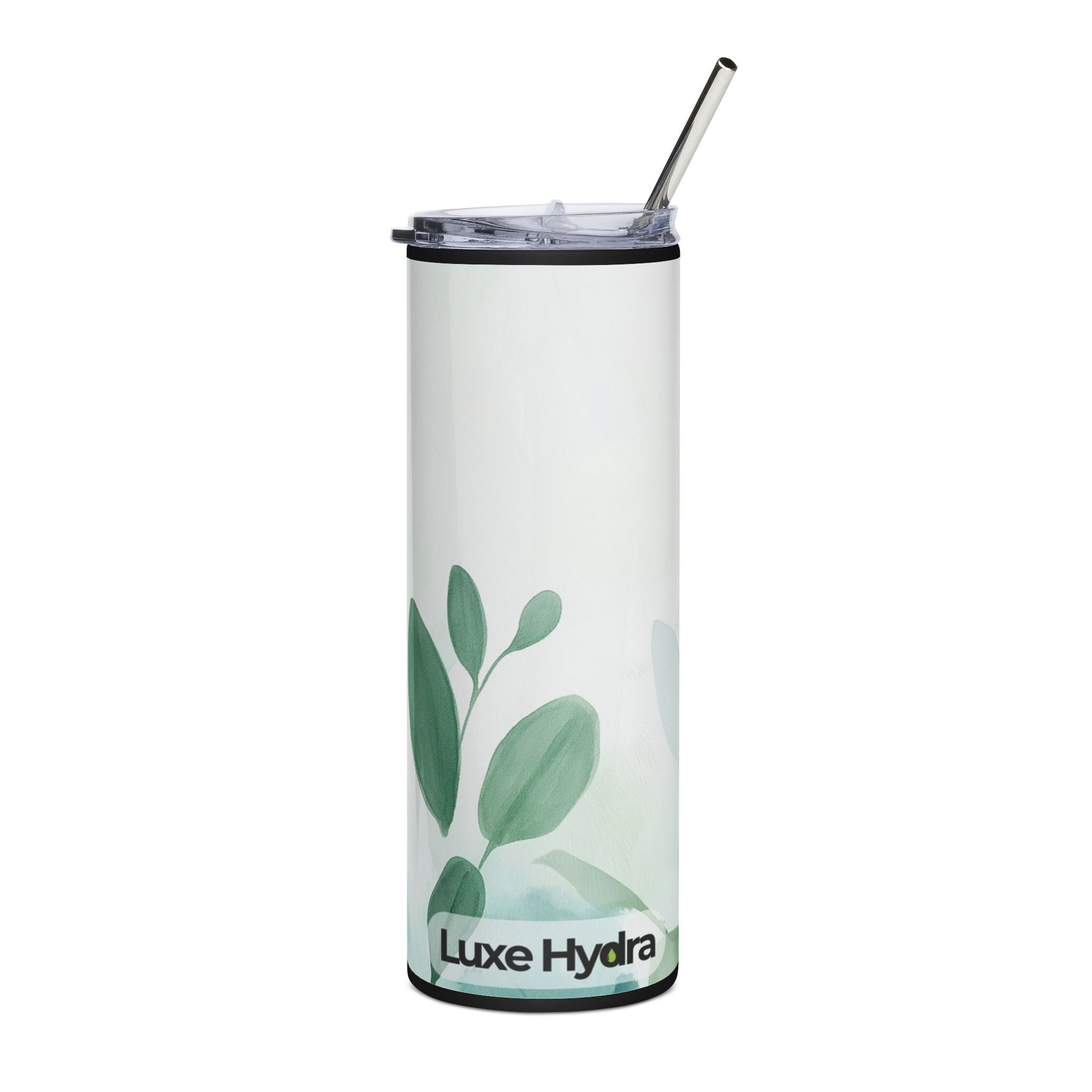 Elegant Leaf Design Stainless Steel Tumbler