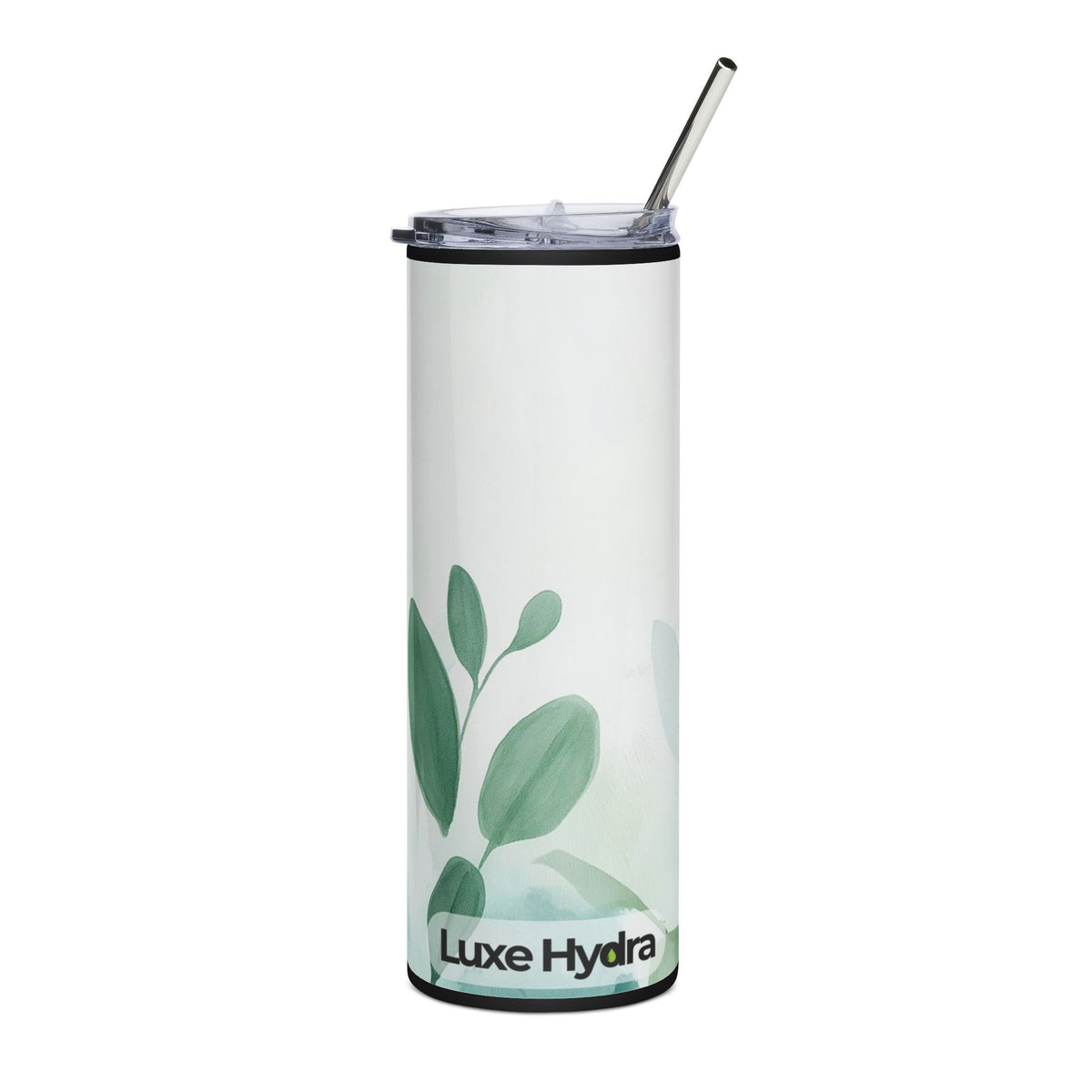 Elegant Leaf Design Stainless Steel Tumbler