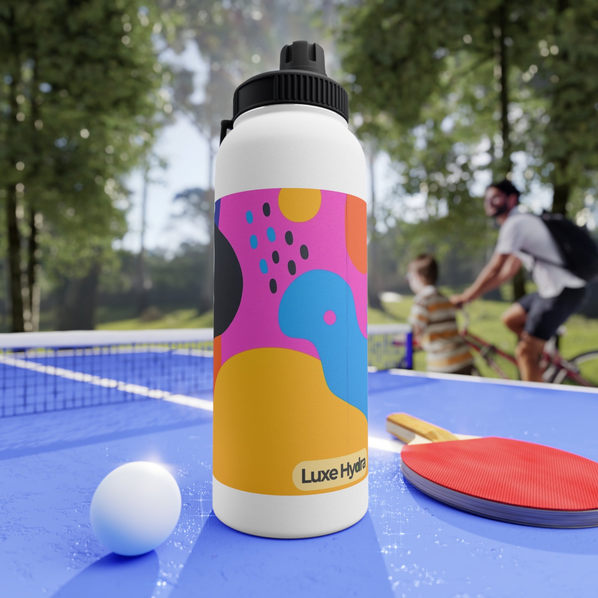 Colorful Stainless Steel Water Bottle with Sports Lid