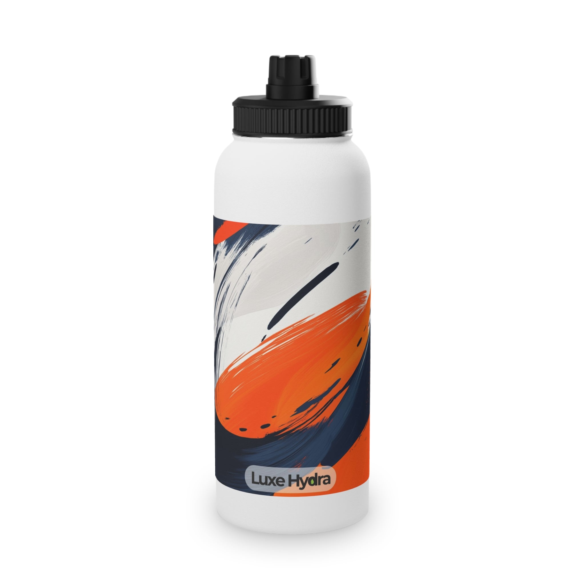 Abstract Color Splash Stainless Steel Water Bottle
