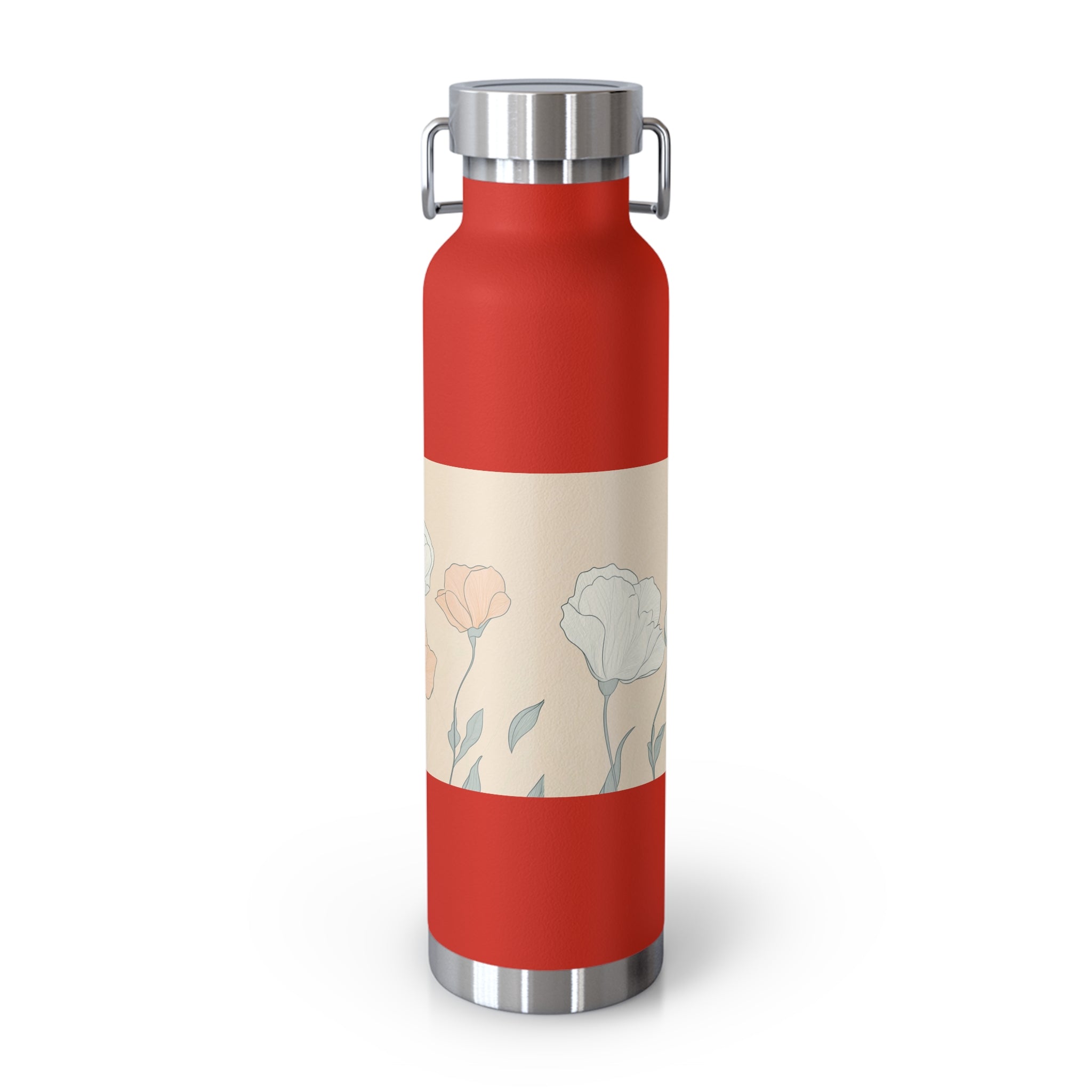 Floral Design Insulated Water Bottle