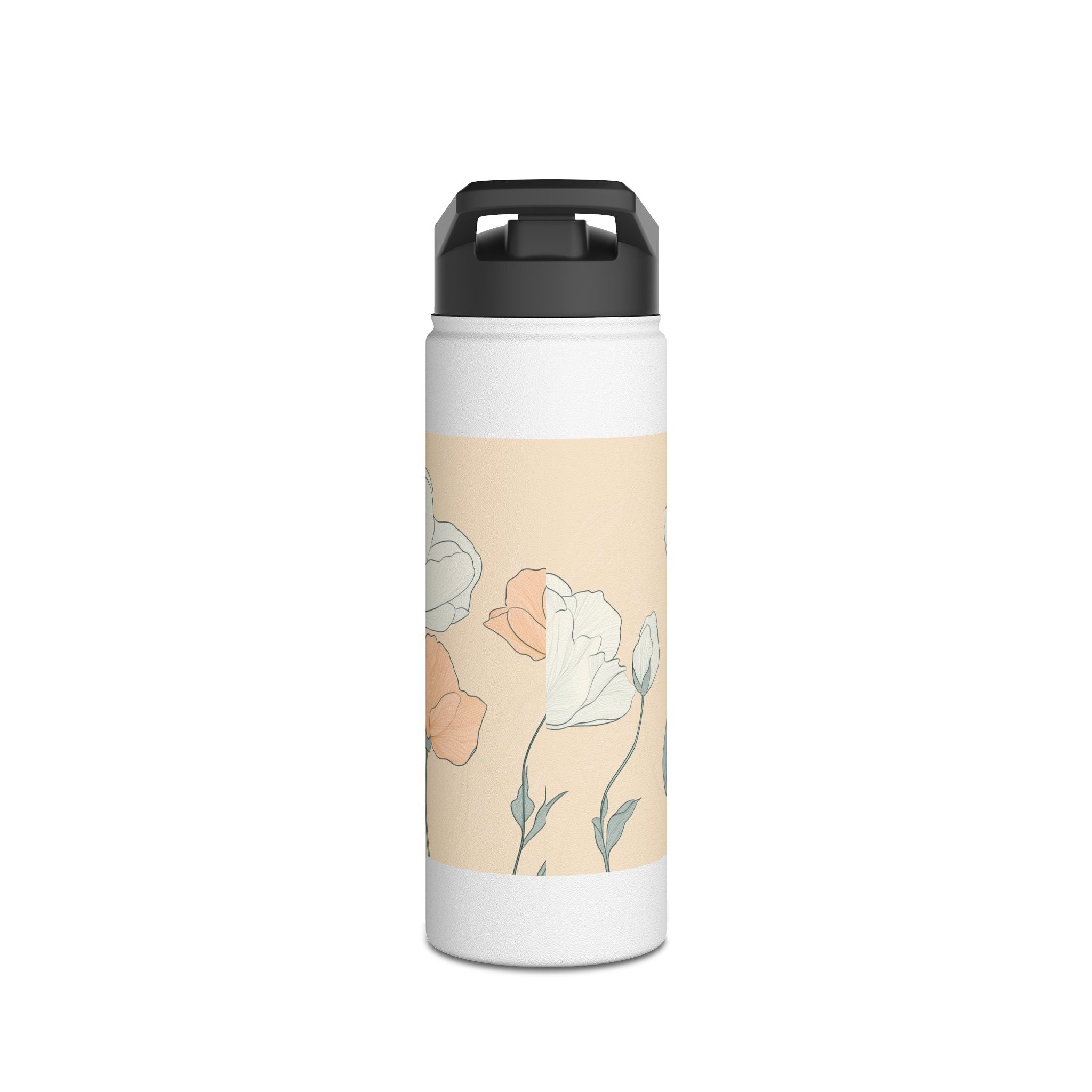 Floral Stainless Steel Water Bottle