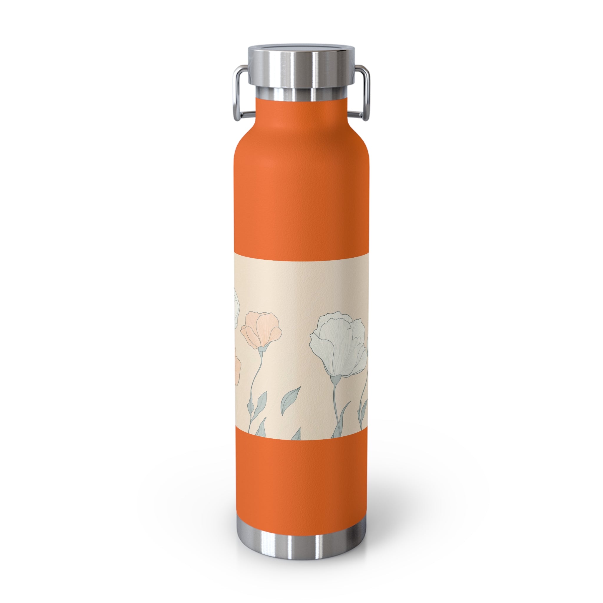 Floral Design Insulated Water Bottle