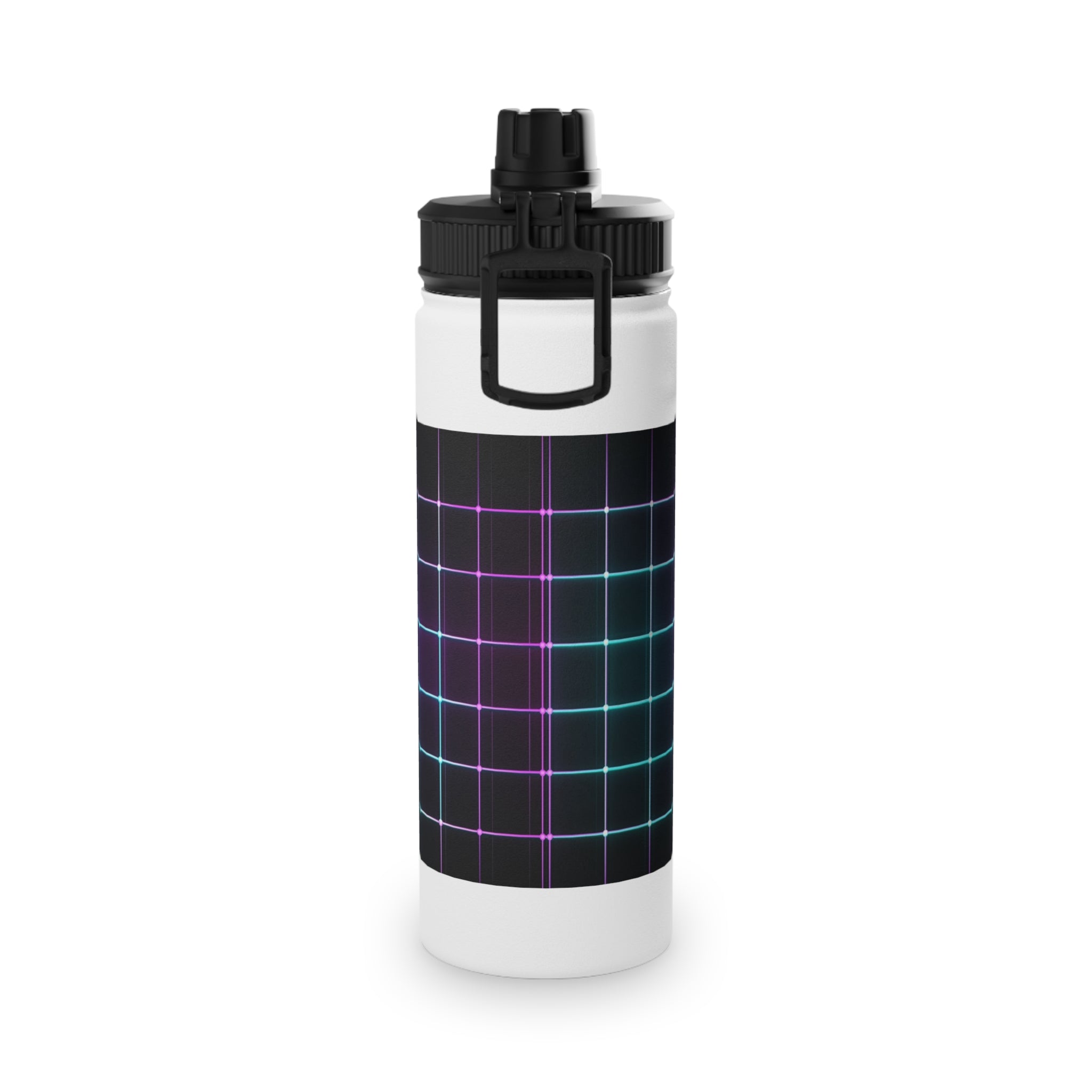 Retro Grid Stainless Steel Water Bottle