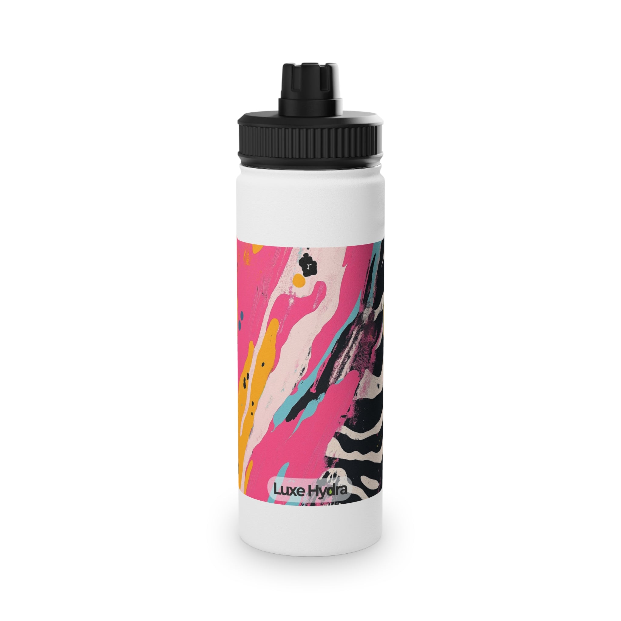 Vibrant Stainless Steel Water Bottle with Sports Lid