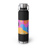 Colorful 22oz Copper Insulated Water Bottle