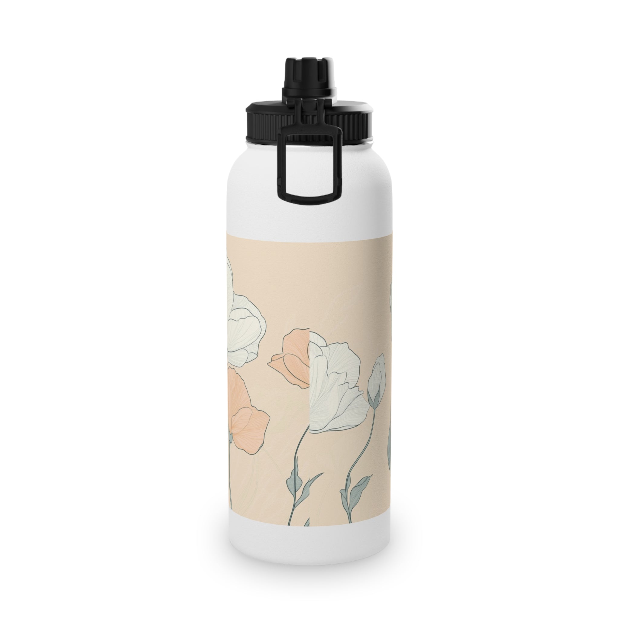 Floral Stainless Steel Water Bottle