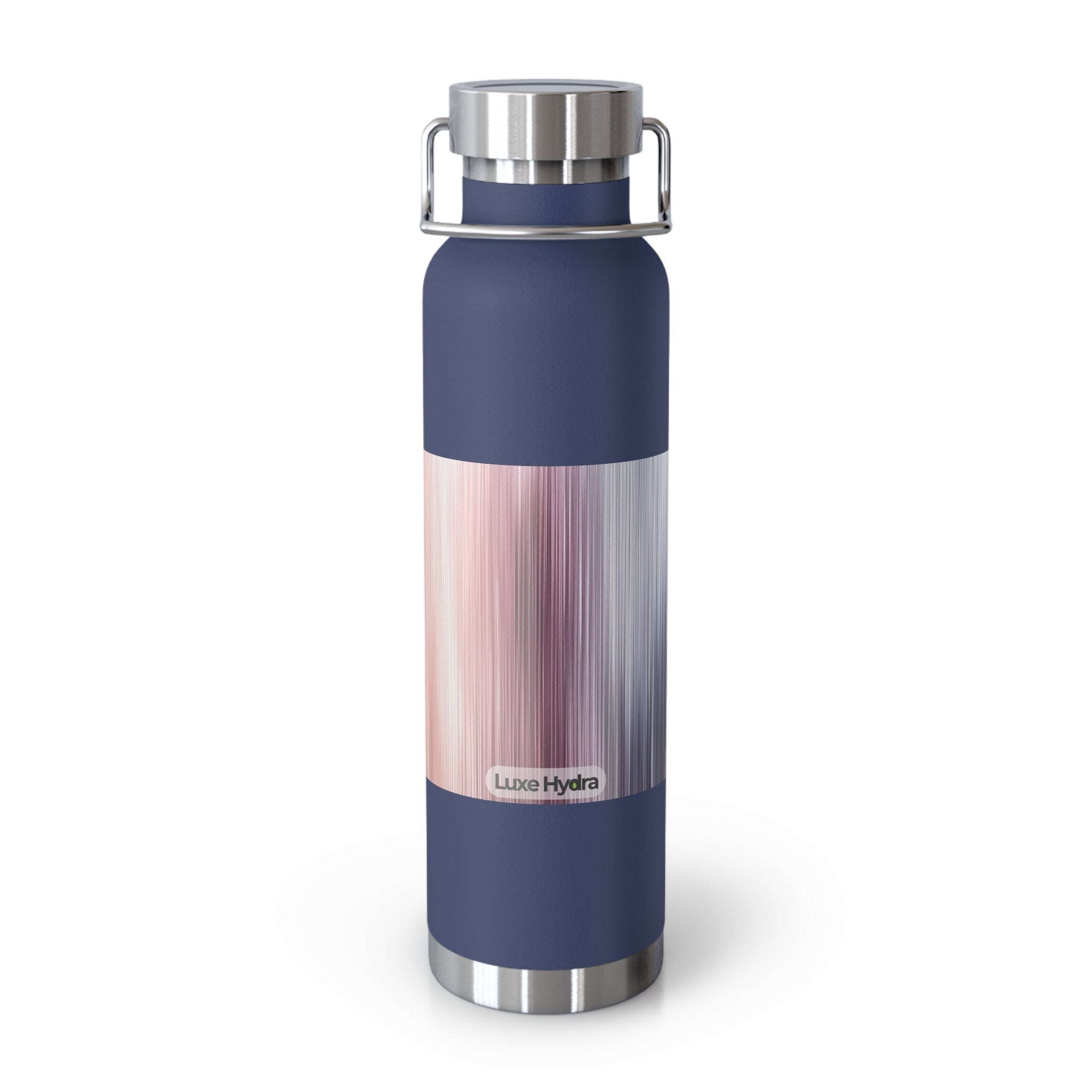 Stylish Copper Vacuum Insulated Water Bottle - 22oz