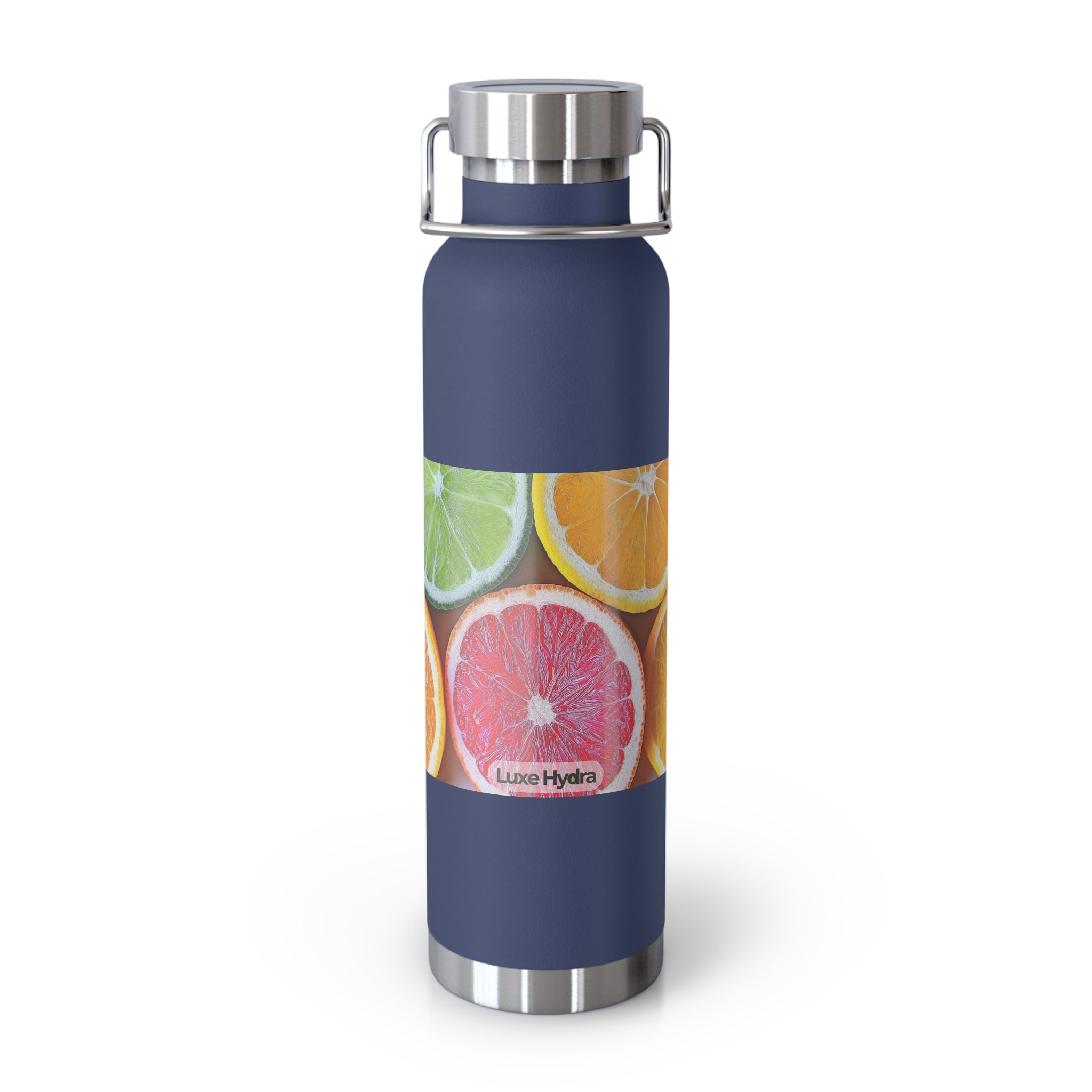Citrus Print Insulated Water Bottle
