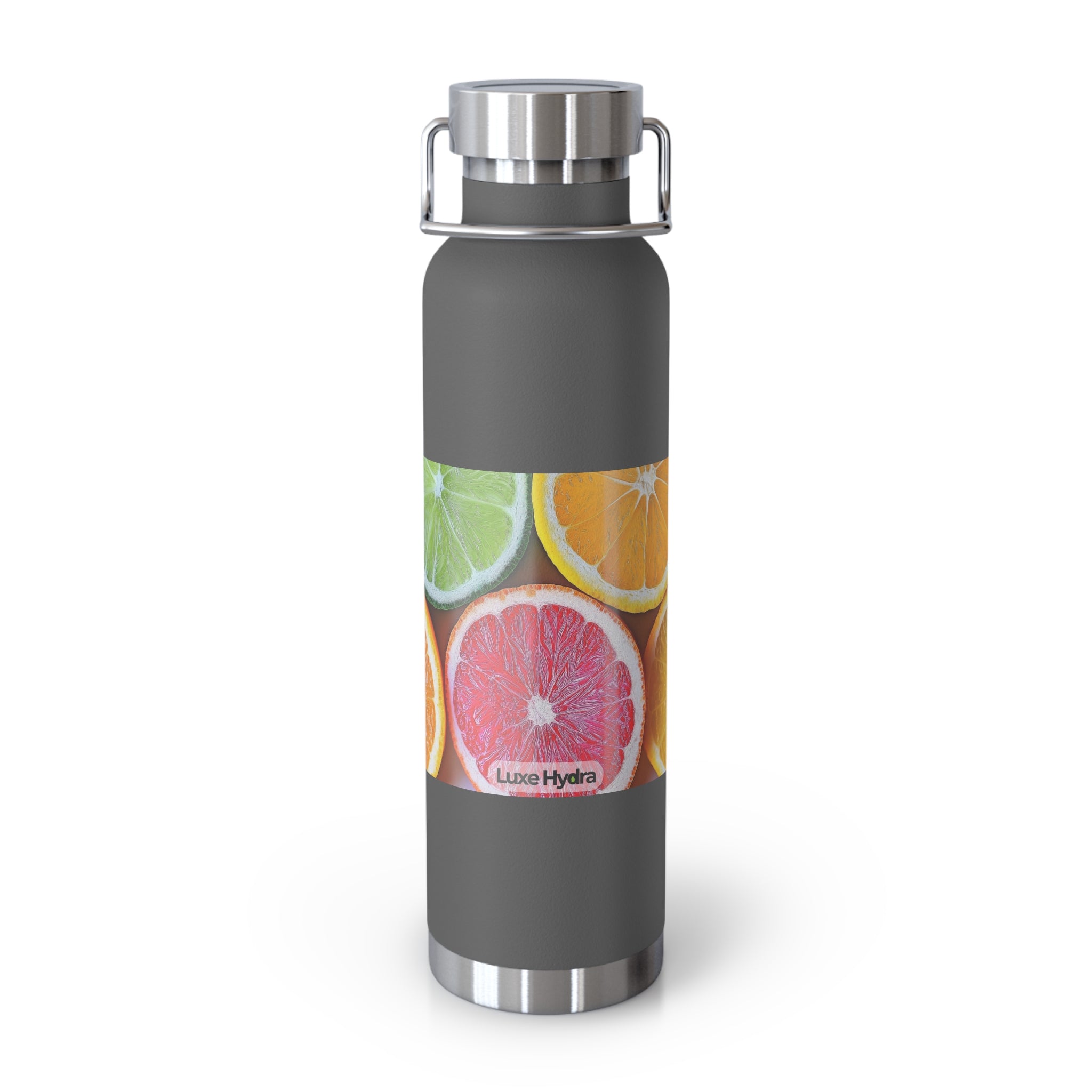 Citrus Print Insulated Water Bottle