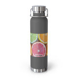 Citrus Print Insulated Water Bottle