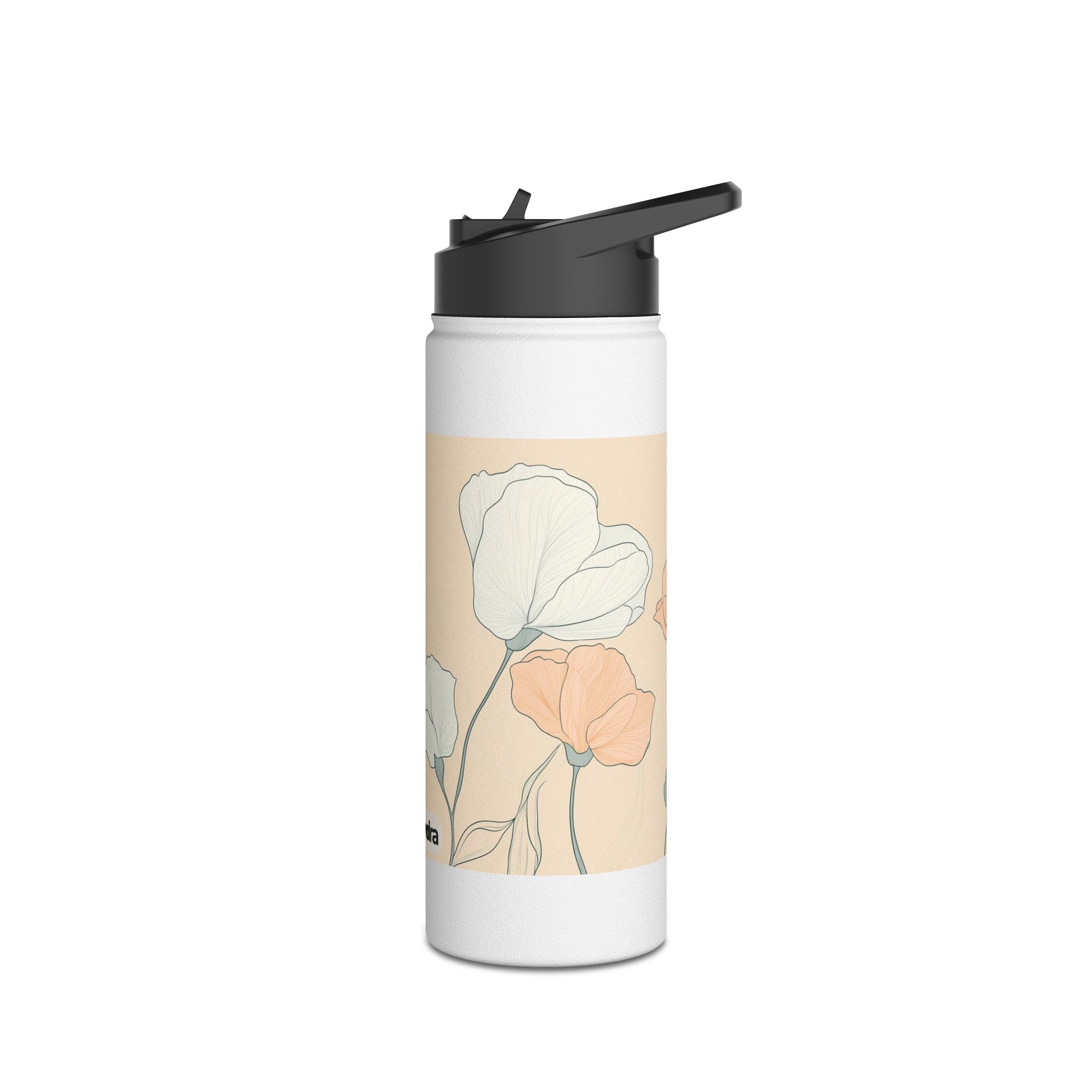 Floral Stainless Steel Water Bottle